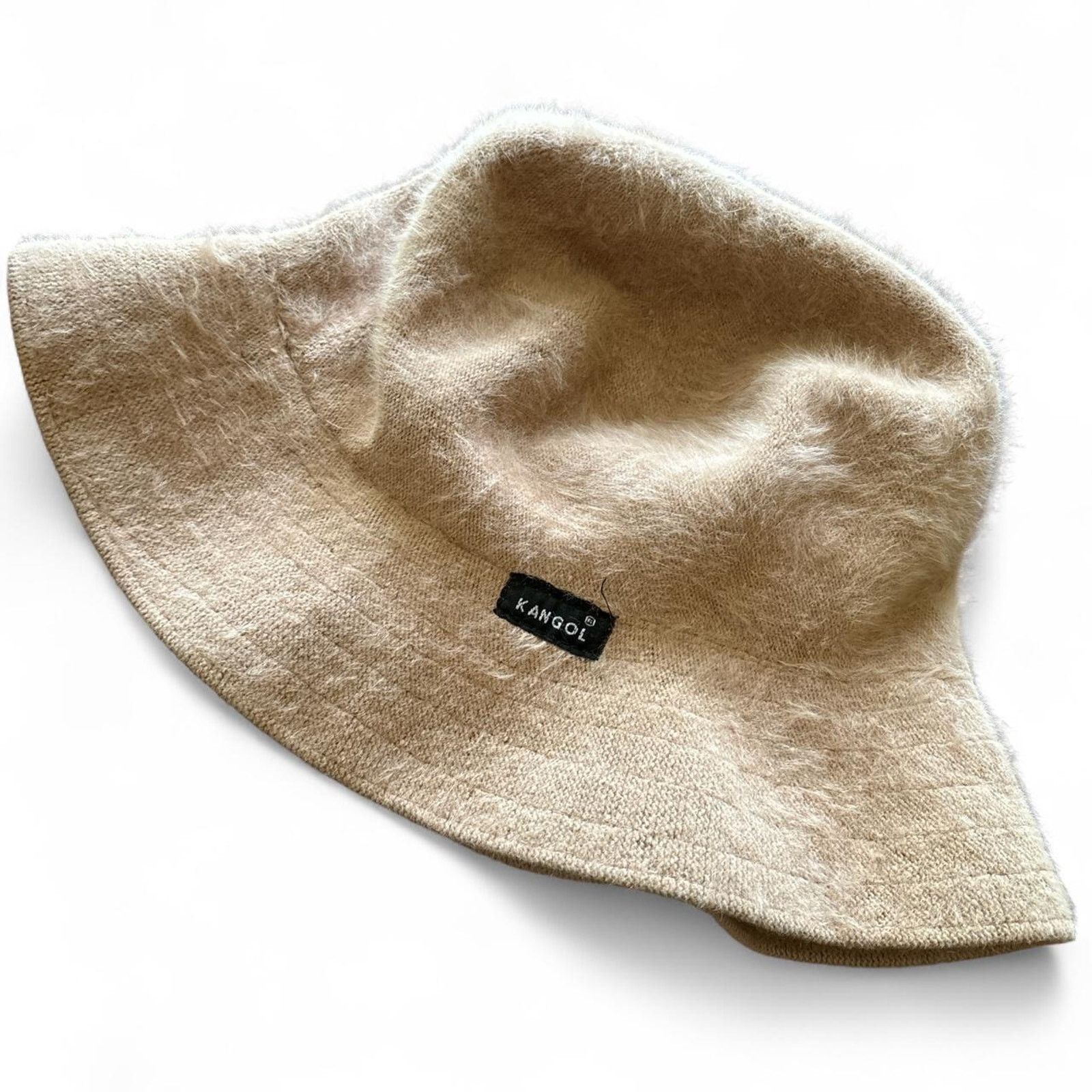Kangol Vintage Camel Fuzzy Kangol Bucket Hat Y2K 90s Streetwear Size ONE SIZE - 3 Thumbnail