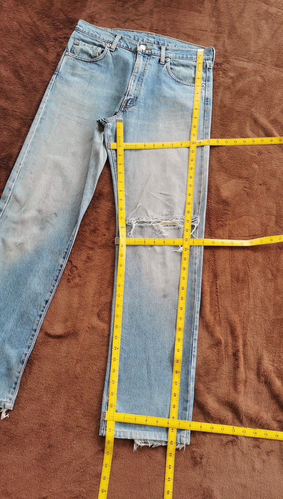 Levi's 90s Vintage Levis Silvertab Distressed Denim Jeans Size US 32 / EU 48 - 14 Thumbnail