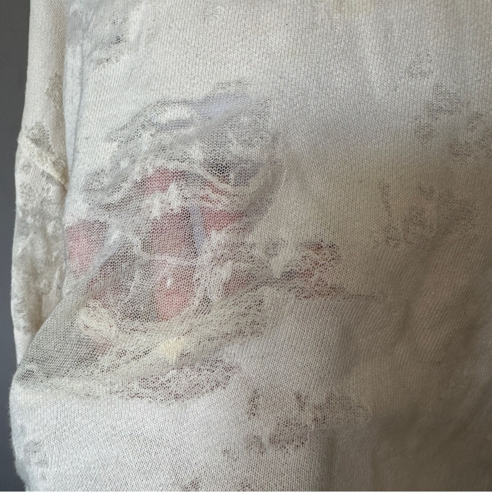 Iro IRO Jeans Sudami Distressed Crew Neck Sweater Beige S Size S / US 4 / IT 40 - 14 Thumbnail