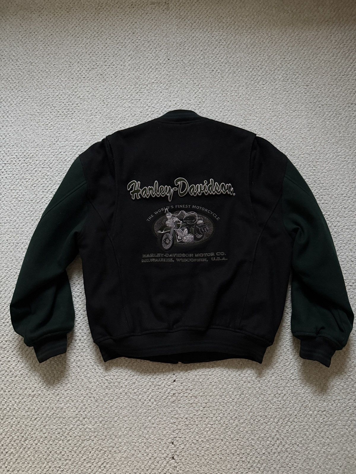 Harley Davidson Vintage Harley Davidson Wool Jacket Size US M / EU 48-50 / 2 - 1 Thumbnail