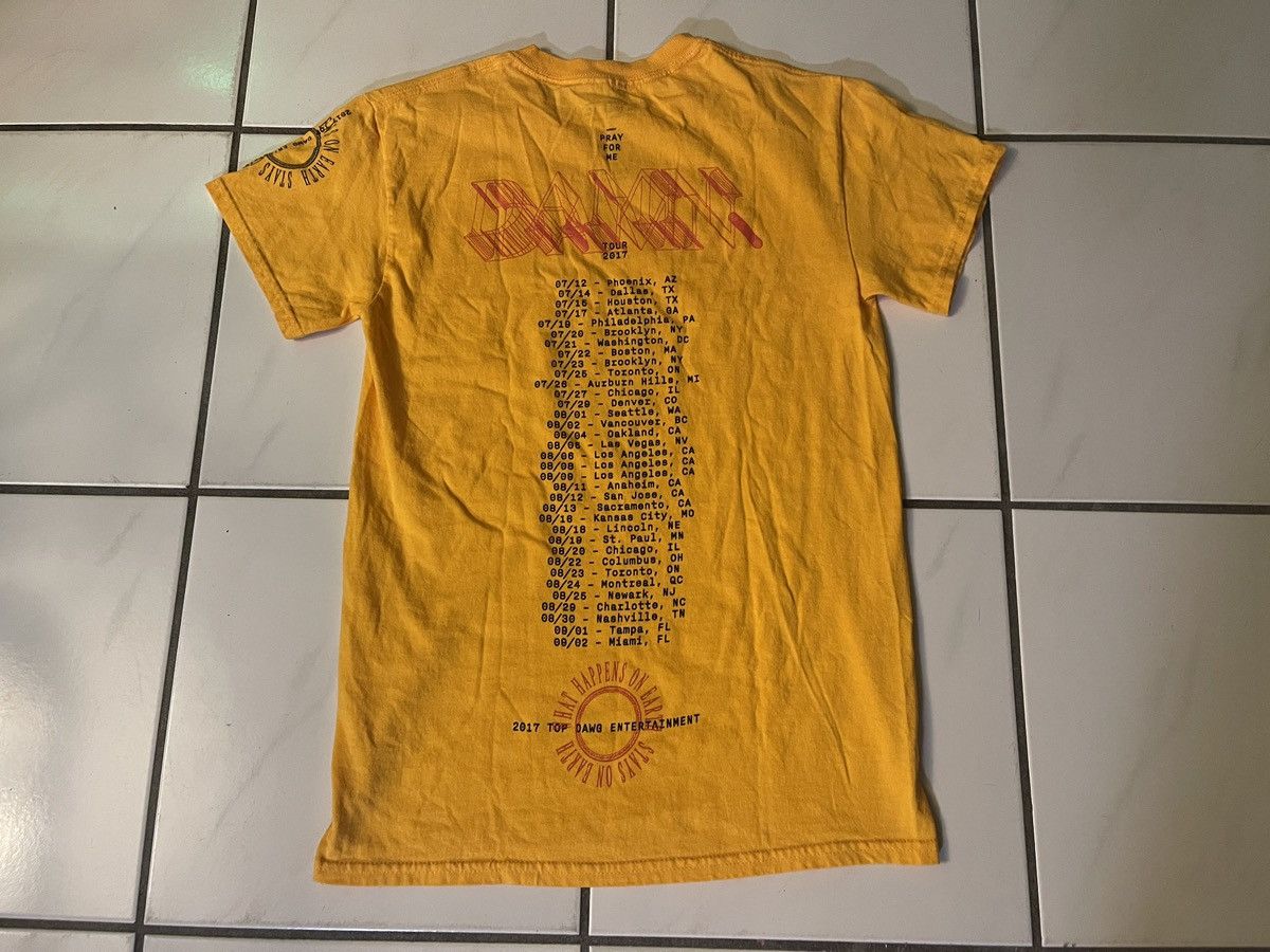 Kendrick Lamar Kendrick Lamar DAMN 2017 Tour TDE Yellow Tee Shirt Mens S Size US S / EU 44-46 / 1 - 6 Thumbnail
