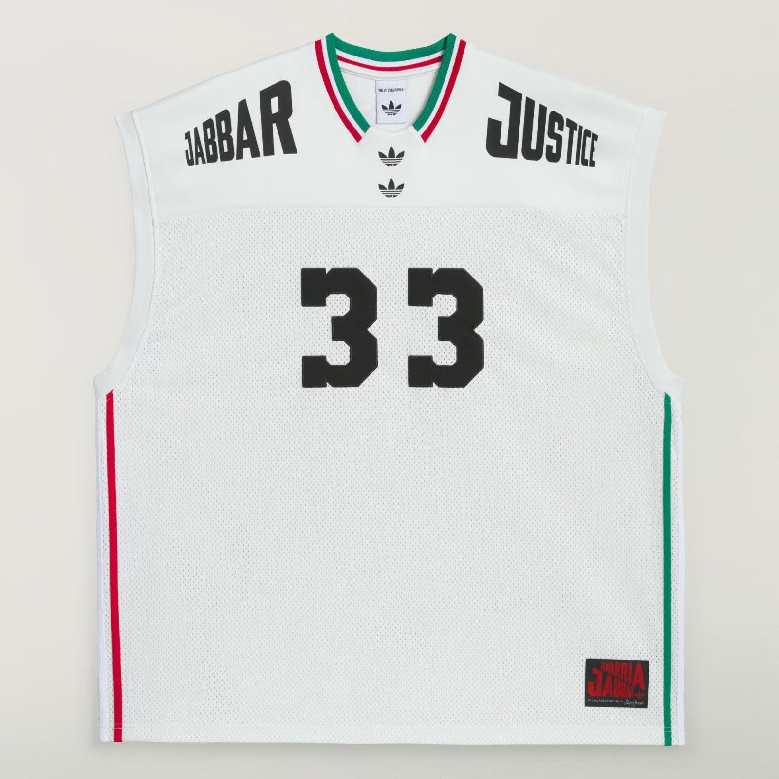 Adidas × Willy Chavarria o1mle0526 Jabbar Basketball Jersey Tank Tops in Off White Size US XXL / EU 58 / 5 - 1 Thumbnail