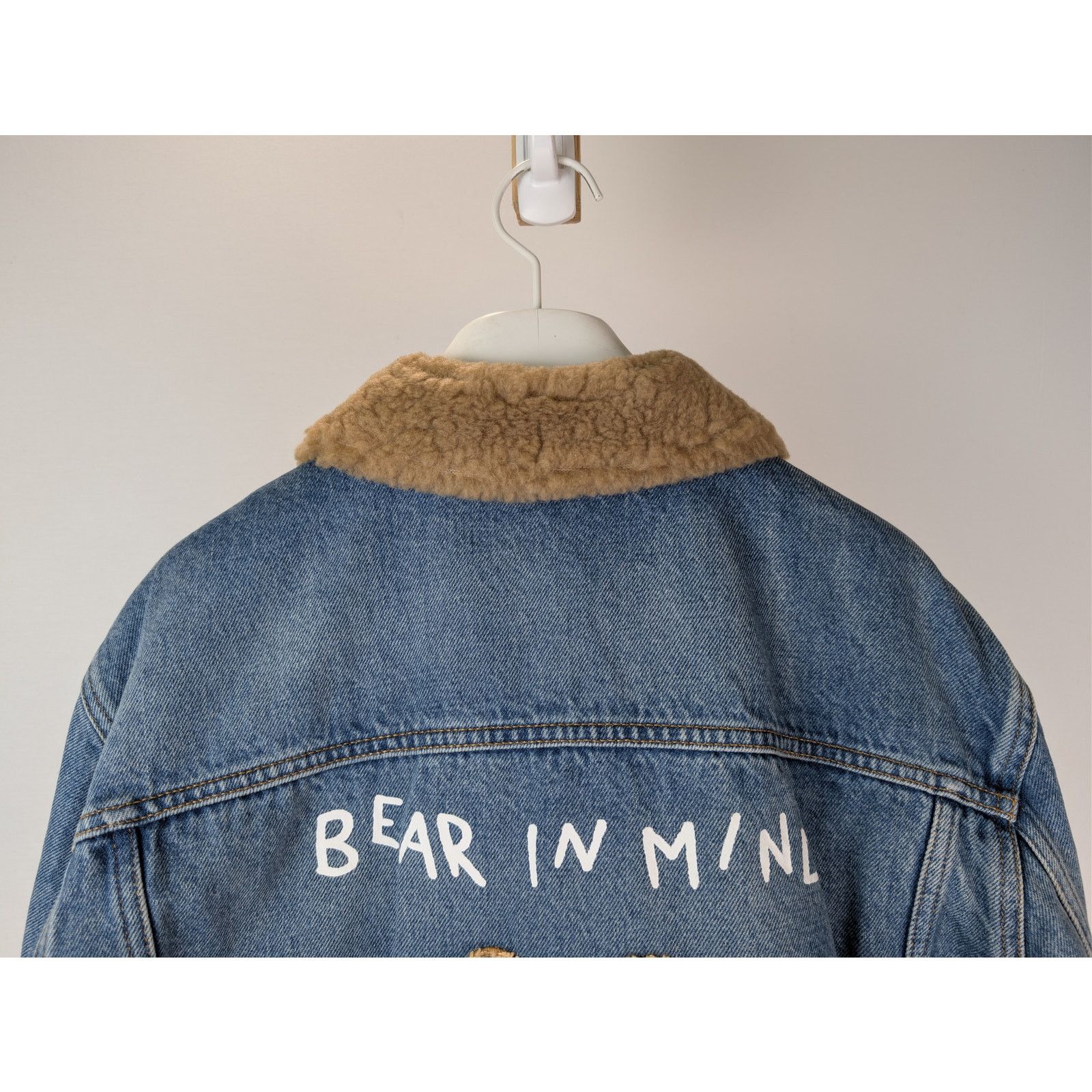 Palm Angels o1rshd1 Bear in Mind Denim Jacket in Blue / Brown Size US XXL / EU 58 / 5 - 12 Thumbnail
