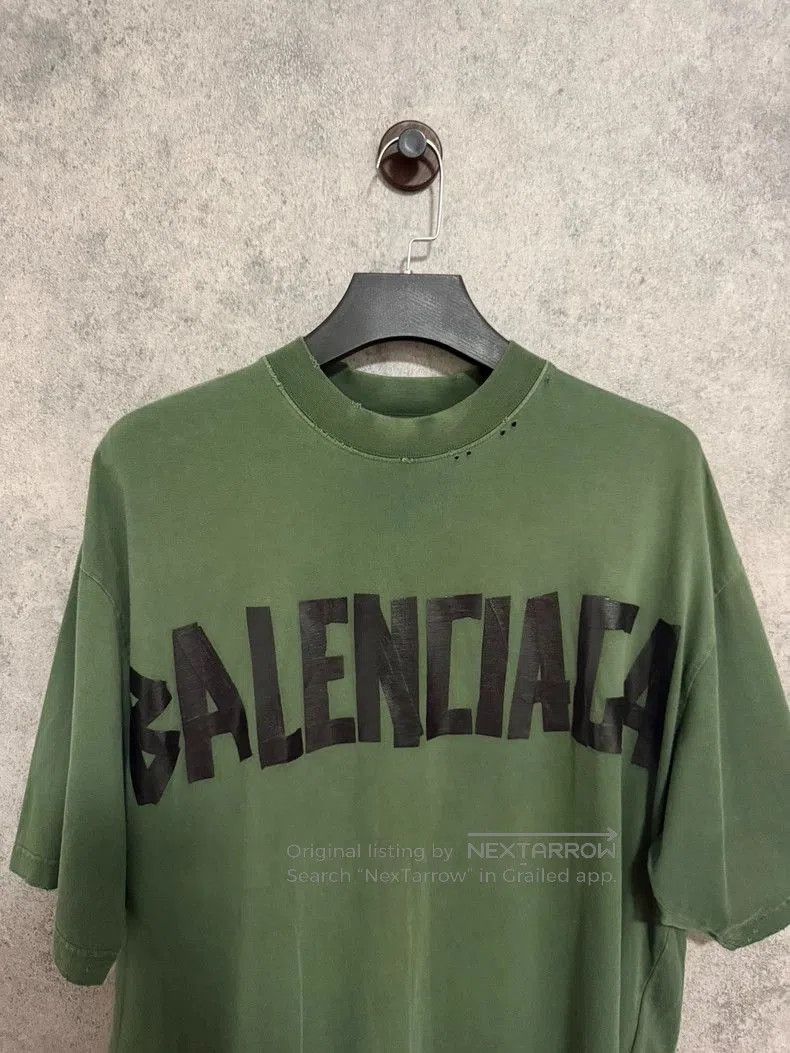Balenciaga Balenciaga Green Tape Short Sleeve. Size US L / EU 52-54 / 3 - 2 Thumbnail