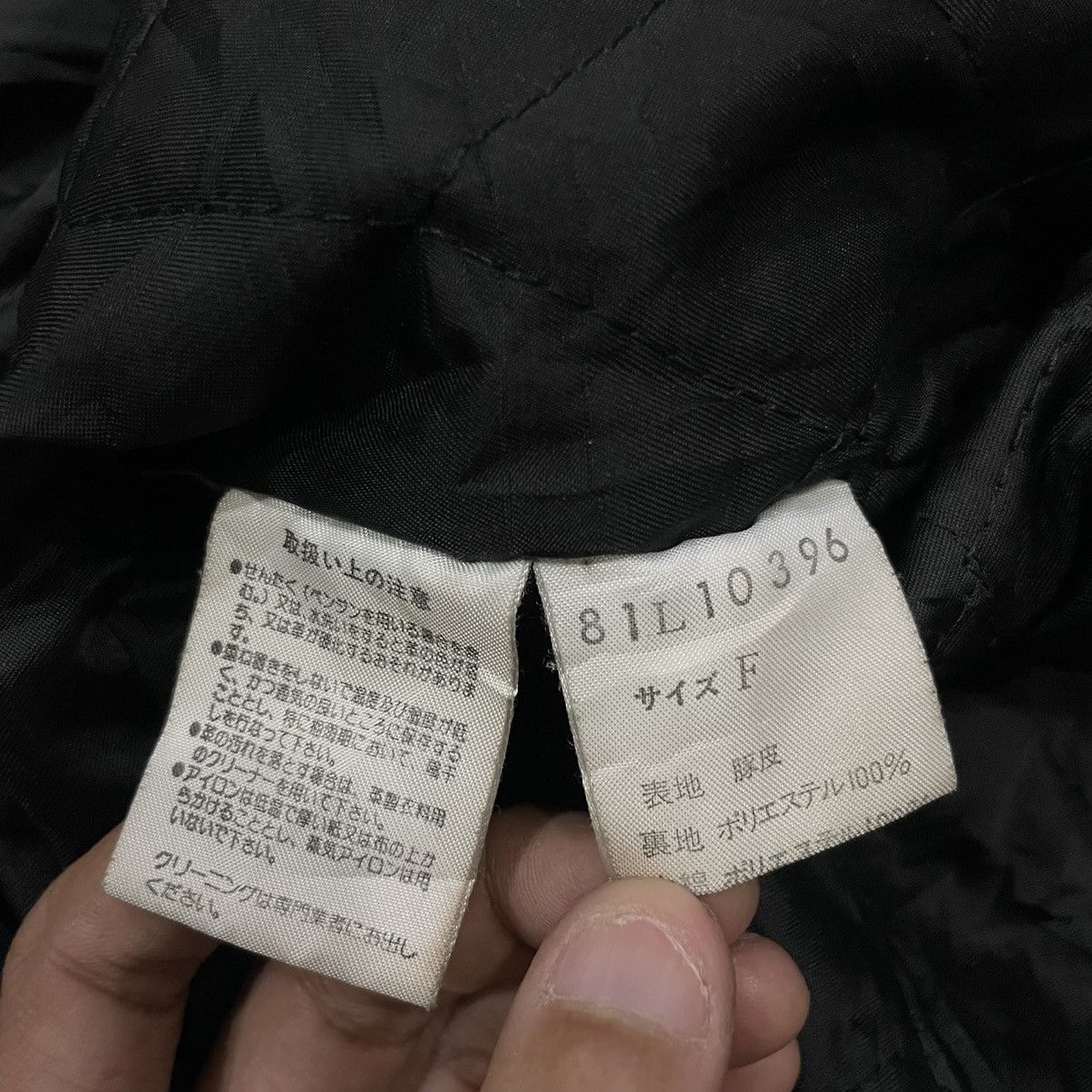 Japanese Brand Vintage Poshboy Blackout Pig Skin Leather Varsity Jacket Size US L / EU 52-54 / 3 - 24 Thumbnail