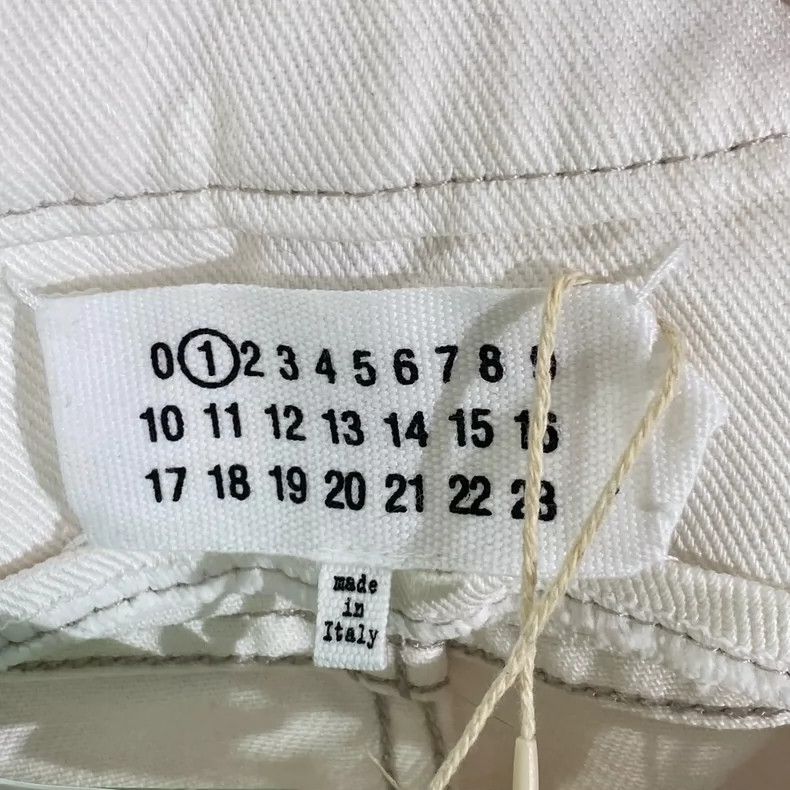 Maison Margiela Maison Margiela Main line popular white high-waisted wide-l Size 24" / US 00 / IT 34 - 4 Thumbnail