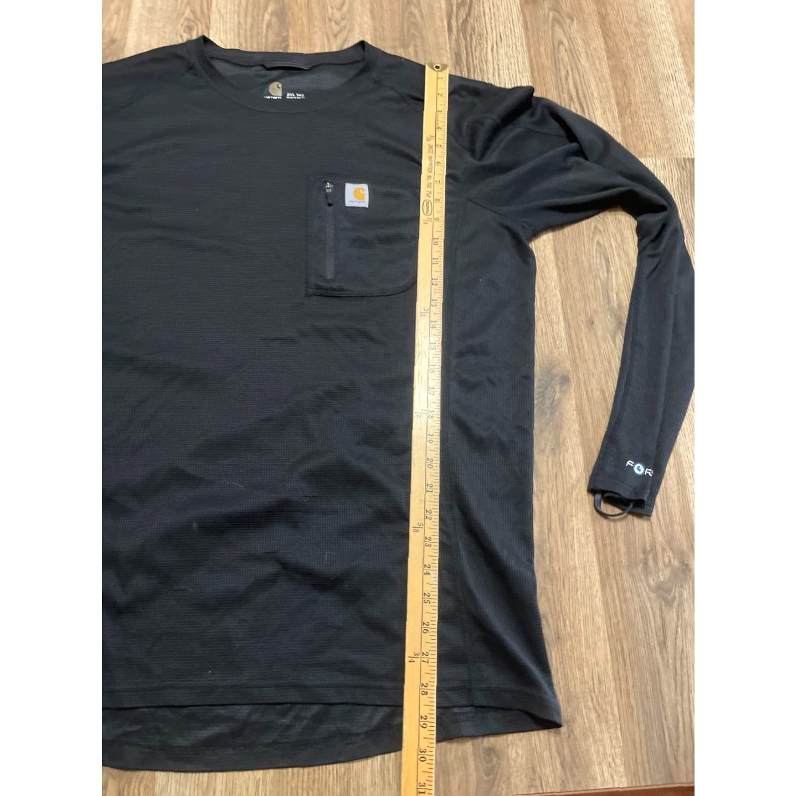Carhartt Carhartt Shirt Men's Size 2XL Black Long Sleeve Zip Pocket Size XXL / US 16-18 / IT 52-54 - 6 Thumbnail