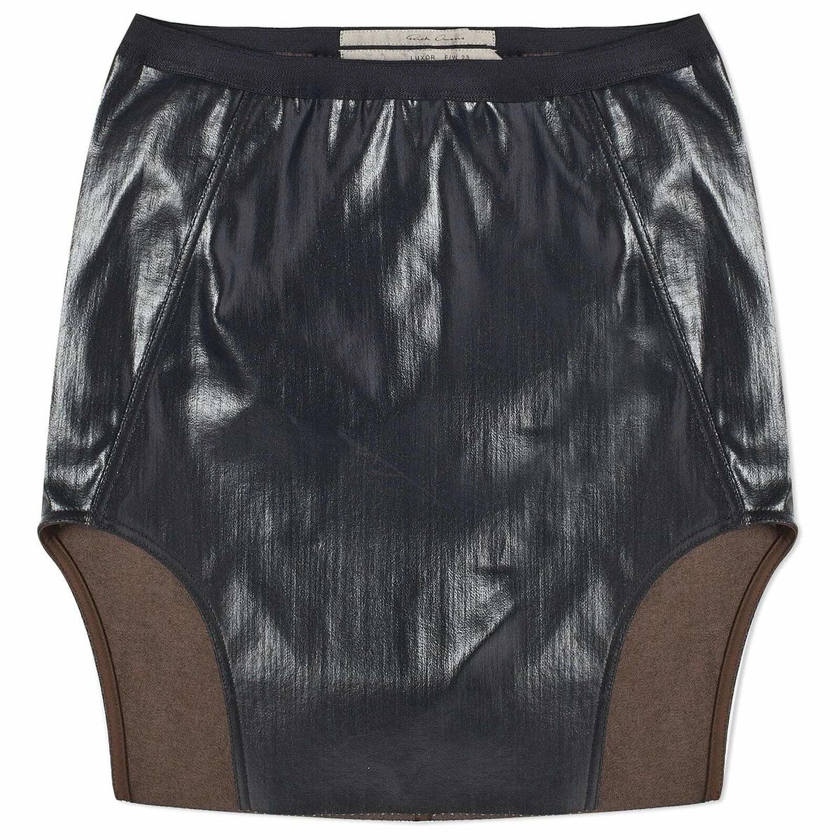 Rick Owens o1y0126 Mini Skirt in Black Size 28" / US 6 / IT 42 - 1 Thumbnail