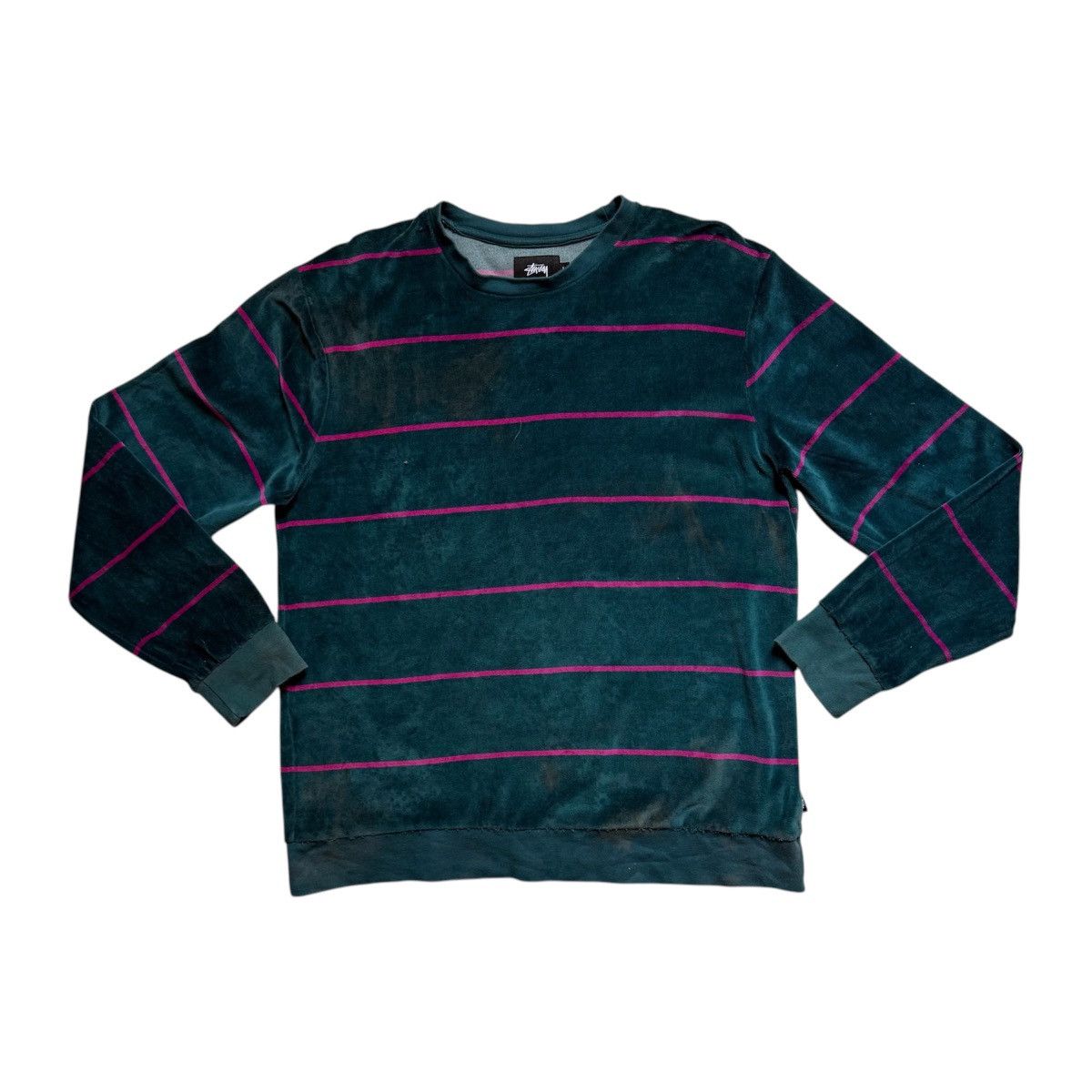 Stussy × Vintage Vintage Y2K Stüssy Velvet T-Shirt Size US L / EU 52-54 / 3 - 1 Thumbnail