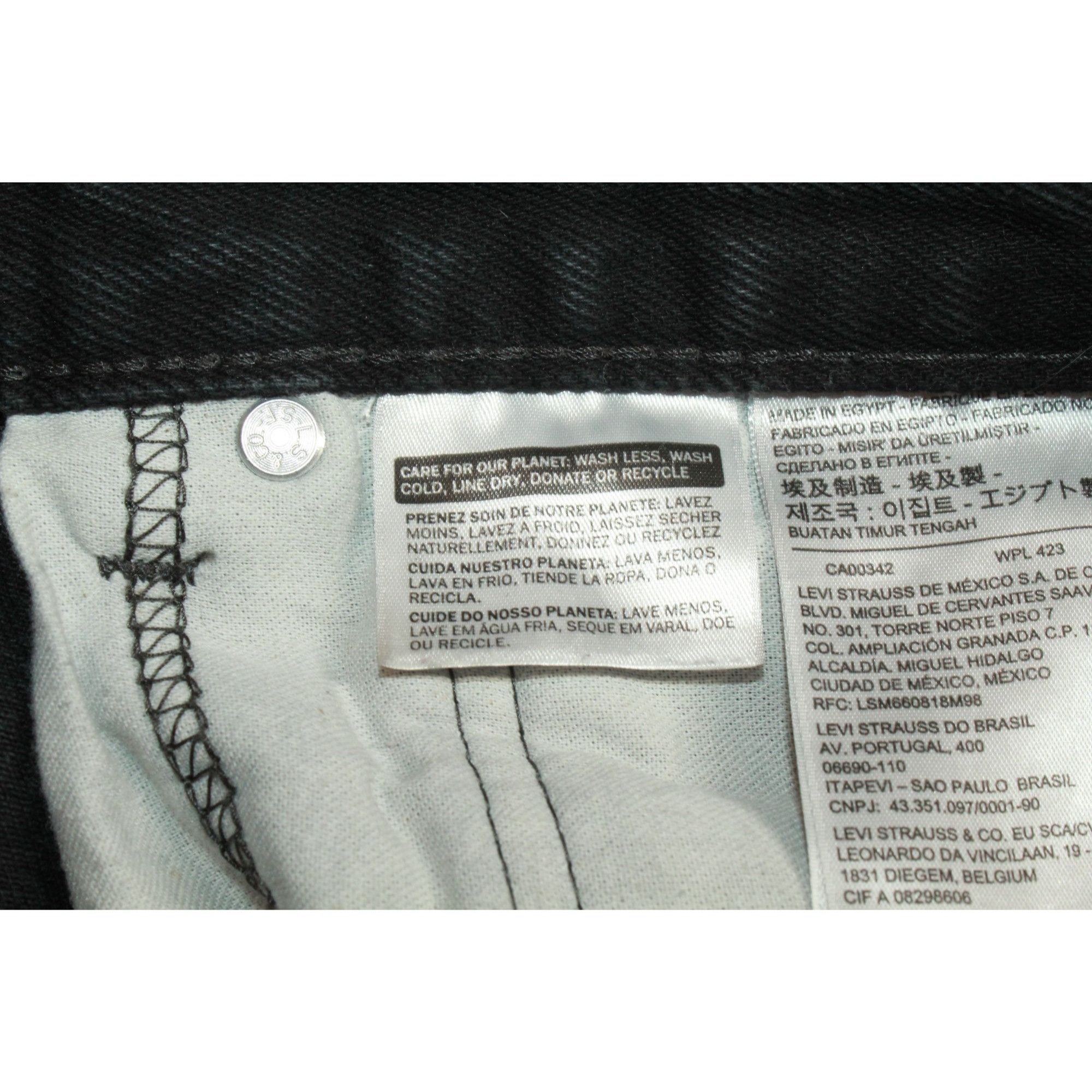 Levi's Levi's Men's 505 Regular Fit Jeans Straight Leg Black Size 3 Size US 36 / EU 52 - 8 Thumbnail