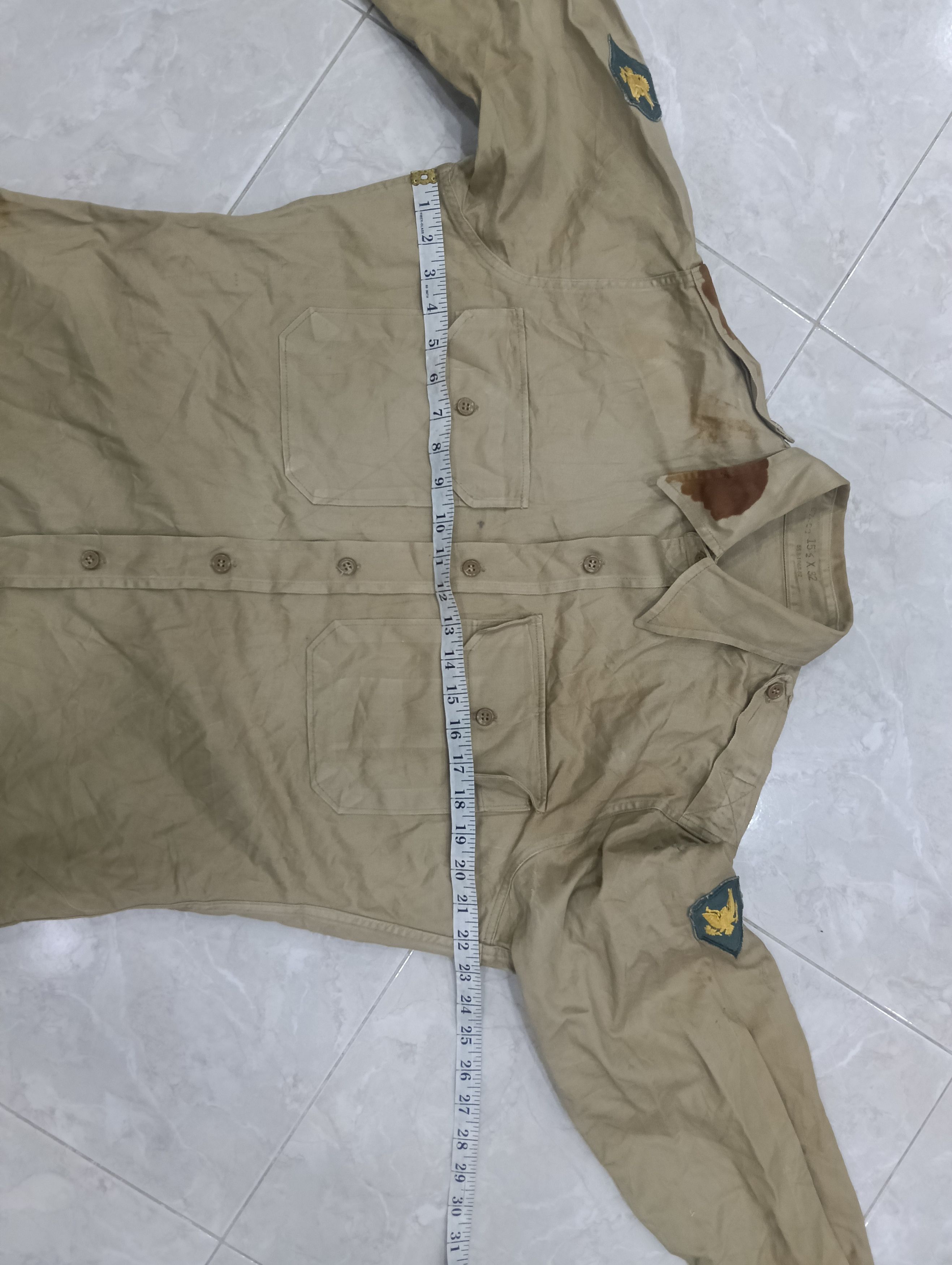 Army Of Me True Vintage 40s/50s Us Army Officer WWll Size US L / EU 52-54 / 3 - 20 Thumbnail