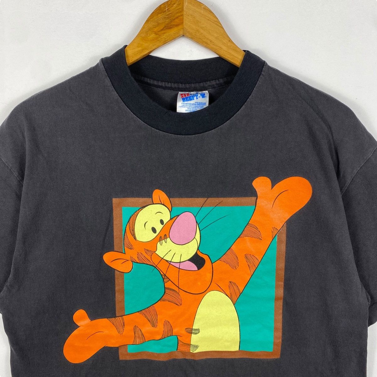 Disney × Vintage Vintage 90's TIGGER Disney Cartoon Graphic Tee Shirt Large Size US L / EU 52-54 / 3 - 2 Thumbnail