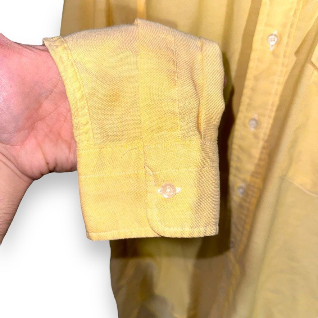 L.L. Bean L.L. Bean Yellow Made in USA Oxford Button Down Shirt M Size US M / EU 48-50 / 2 - 5 Thumbnail