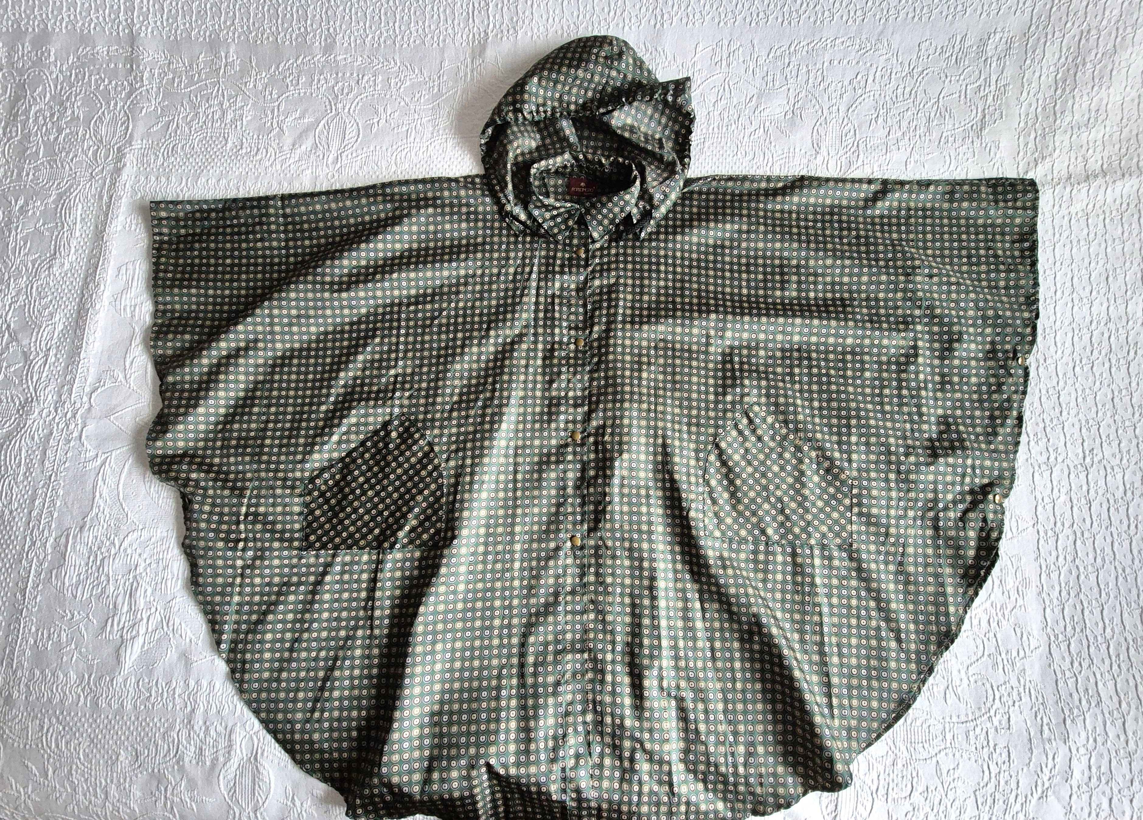 Vintage PORTOMORO MADE IN ITALY vintage poncho hooded cape in print Size ONE SIZE - 2 Thumbnail