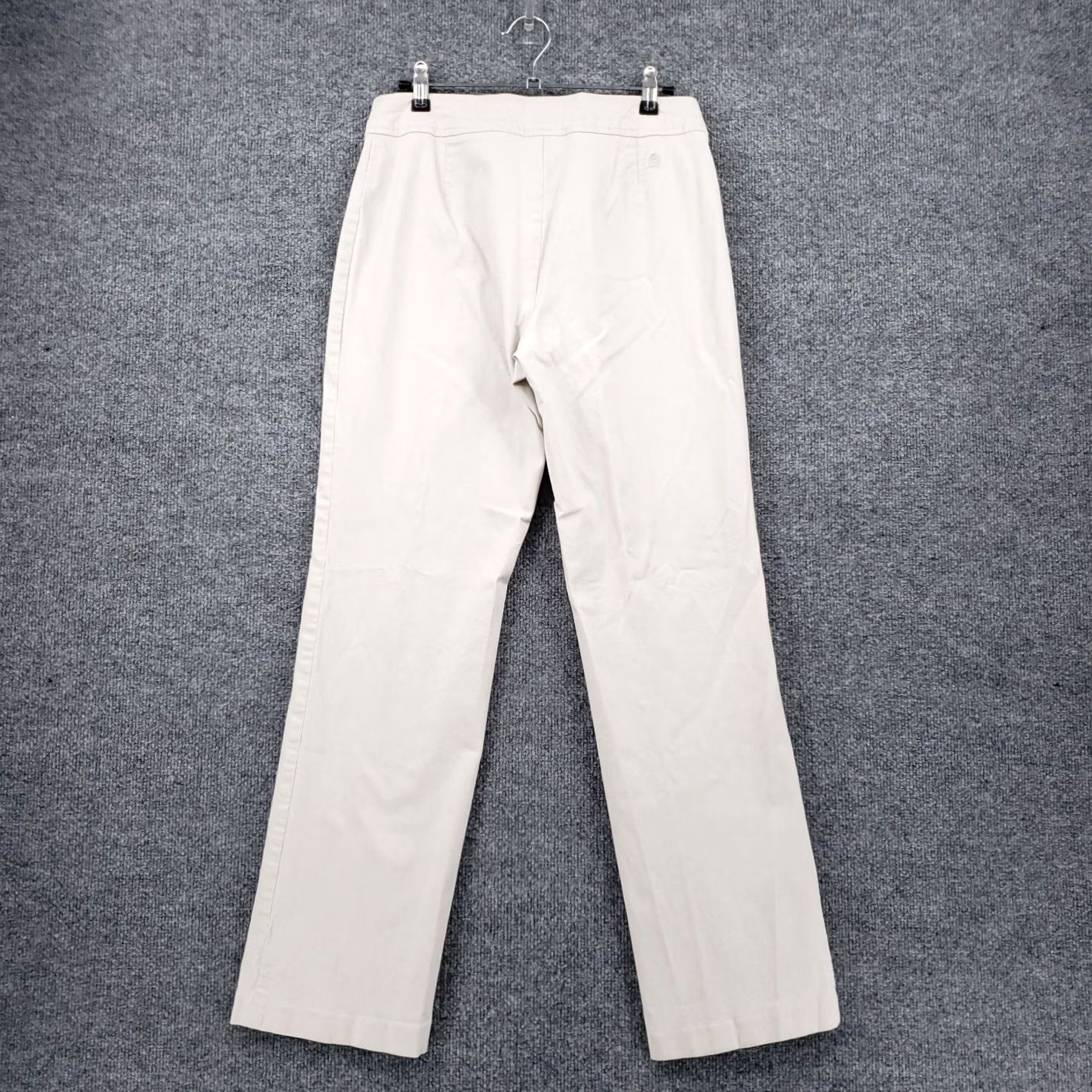 Tommy Hilfiger Tommy Hilfiger Pants Womens 8 Beige Chino Mid-Rise Straight Stretch Flat Front Size 30" / US 8 / IT 44 - 2 Thumbnail