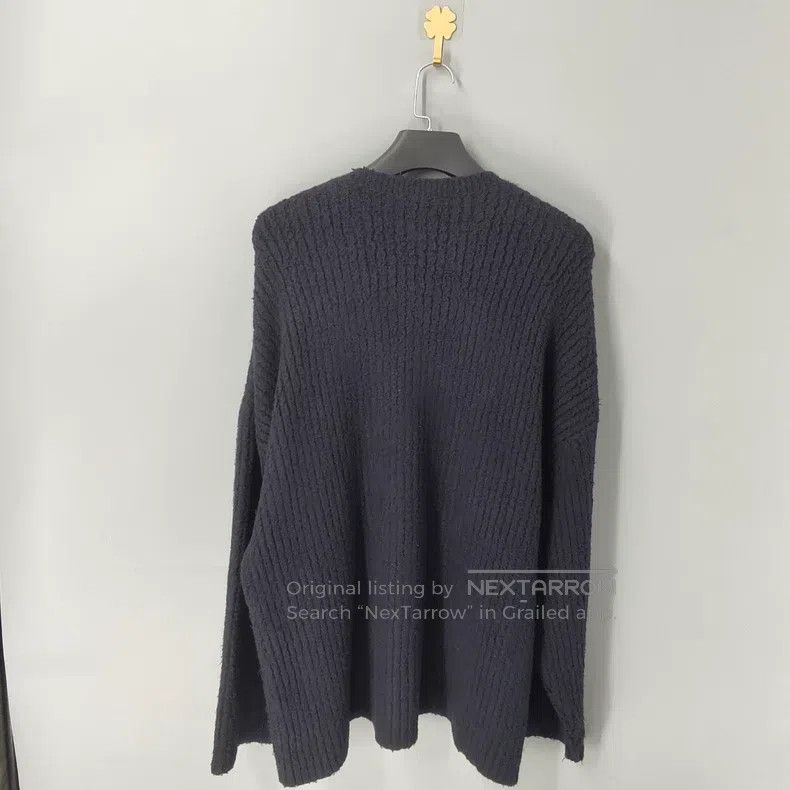 Balenciaga Balenciaga Mohair Embroidered Grass Writing Teddy Sweater Size US S / EU 44-46 / 1 - 2 Thumbnail