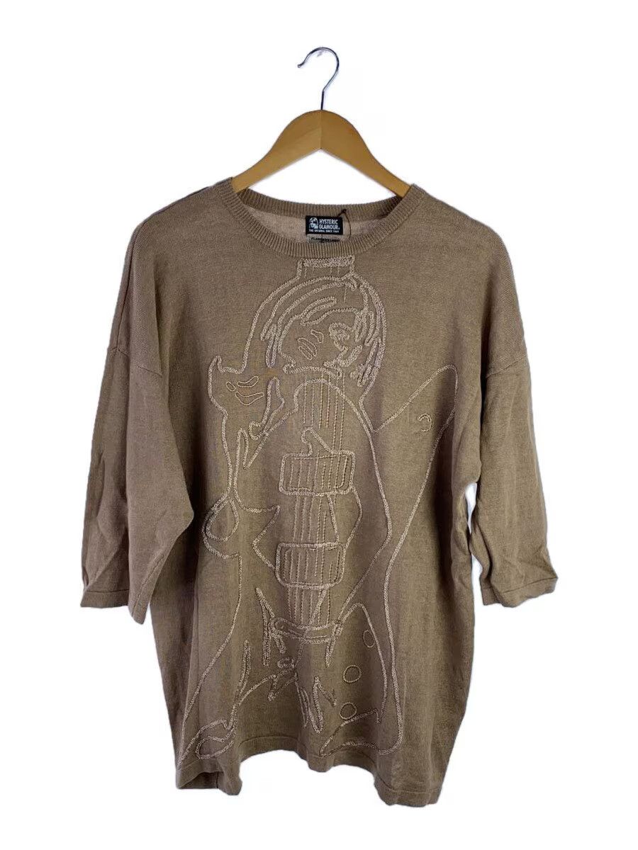 Hysteric Glamour Guitar Woman Stich Linen Short Sleeve Knit Sweater Size US L / EU 52-54 / 3 - 1 Thumbnail