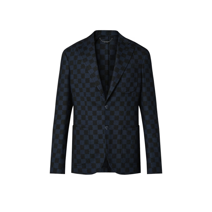 Louis Vuitton Wool Blend Napolitana Jacket - 44 XXS Size 44S - 1 Thumbnail