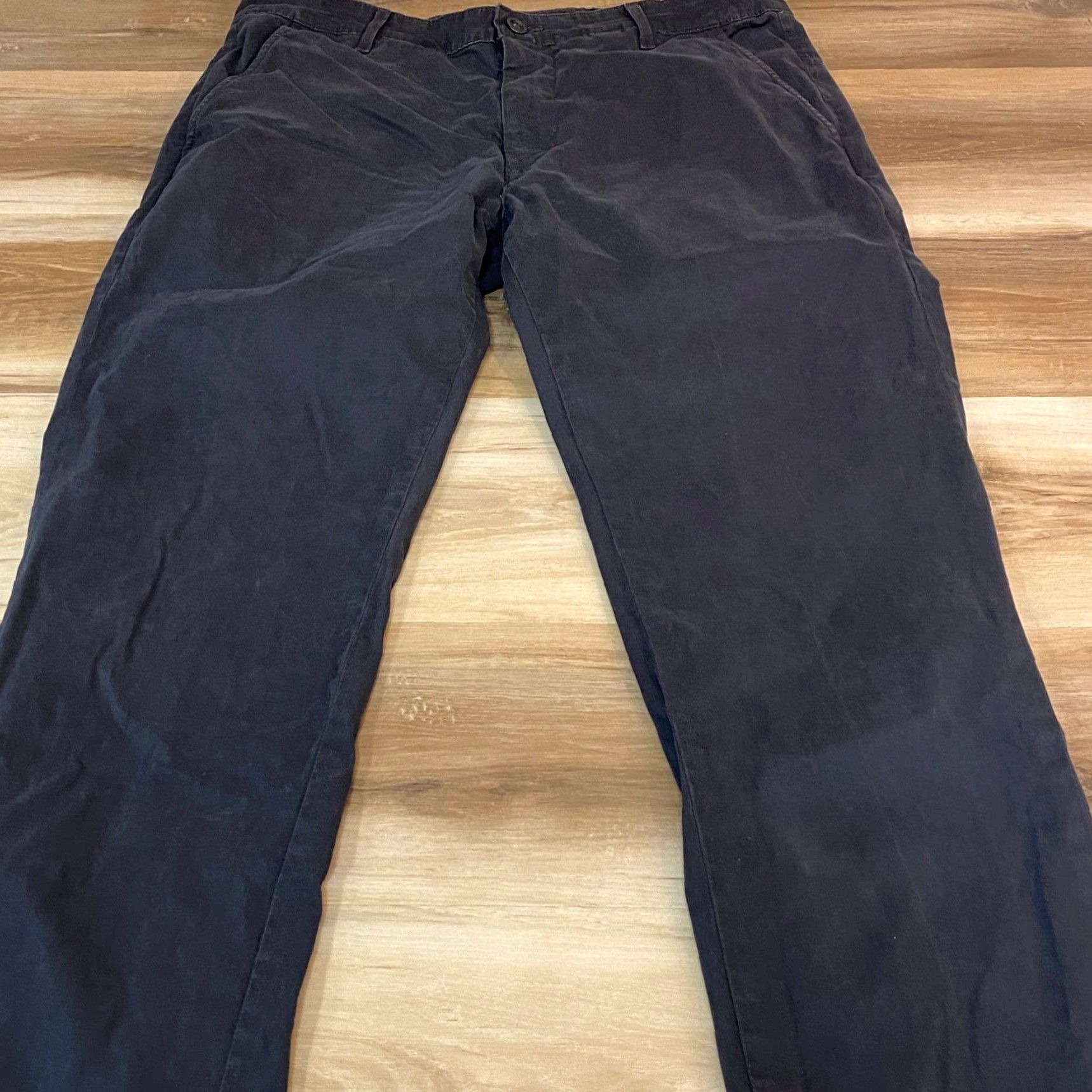 Vintage AG Adriano Goldschmied The Lux Khaki Tailored Trouser Pants Mens 34R Dark Grey Size US 34 / EU 50 - 5 Thumbnail