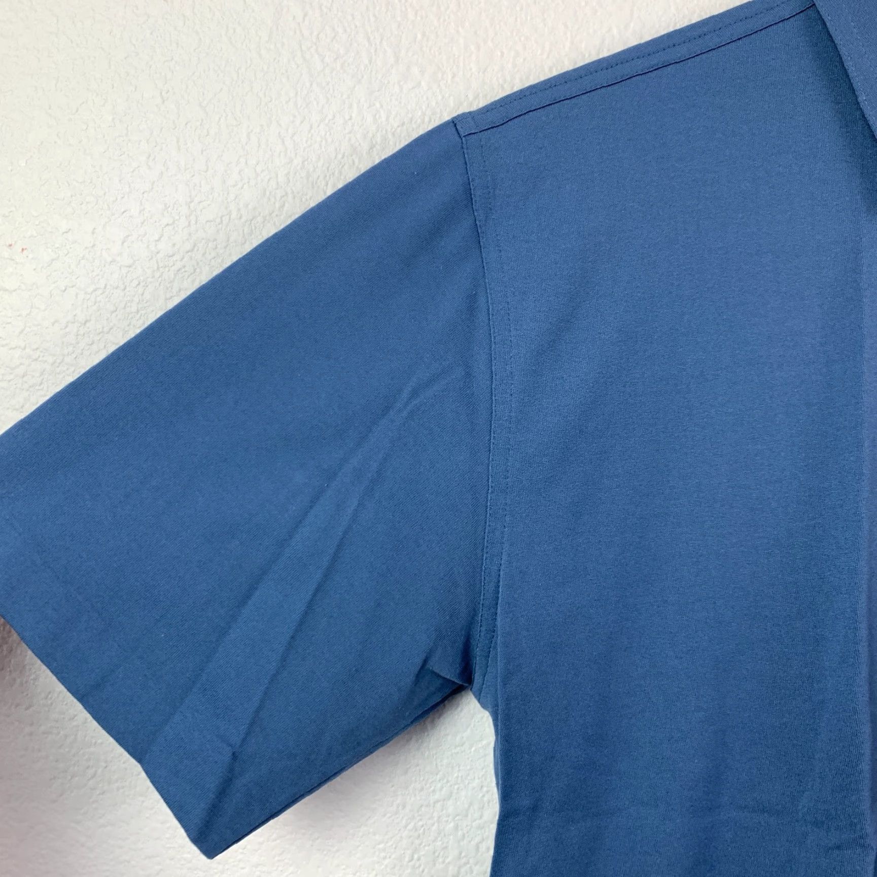 Vintage Vintage Robert Bruce Cotton Where It Counts Preppy Polo Blue Large Shirt Mens 90s Polo Shirt Short Sleeve 53/47 Cotton-Poly Blend Size US L / EU 52-54 / 3 - 2 Thumbnail