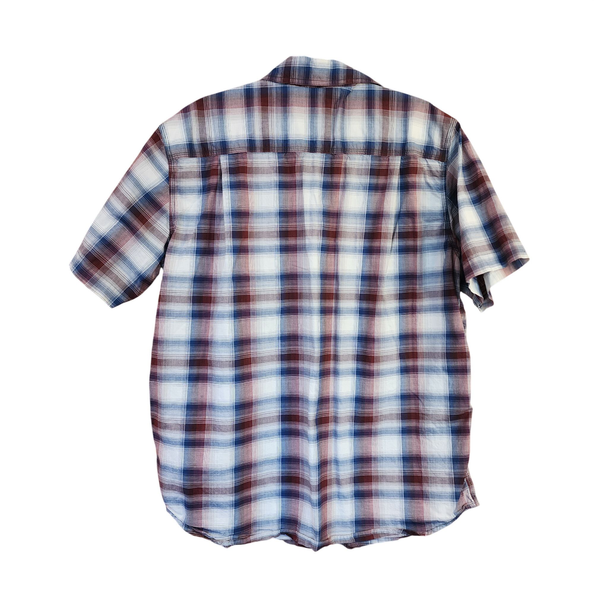 Carhartt Carhartt Shirt Plaid Relaxed Fit Short Sleeve Button Up Mens Size US XL / EU 56 / 4 - 2 Thumbnail