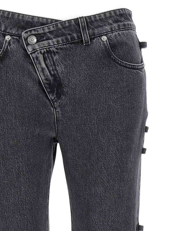Alexander McQueen o1srvl11e0226 Tied Jeans In Grey Size 27" / US 4 / IT 40 - 4 Thumbnail