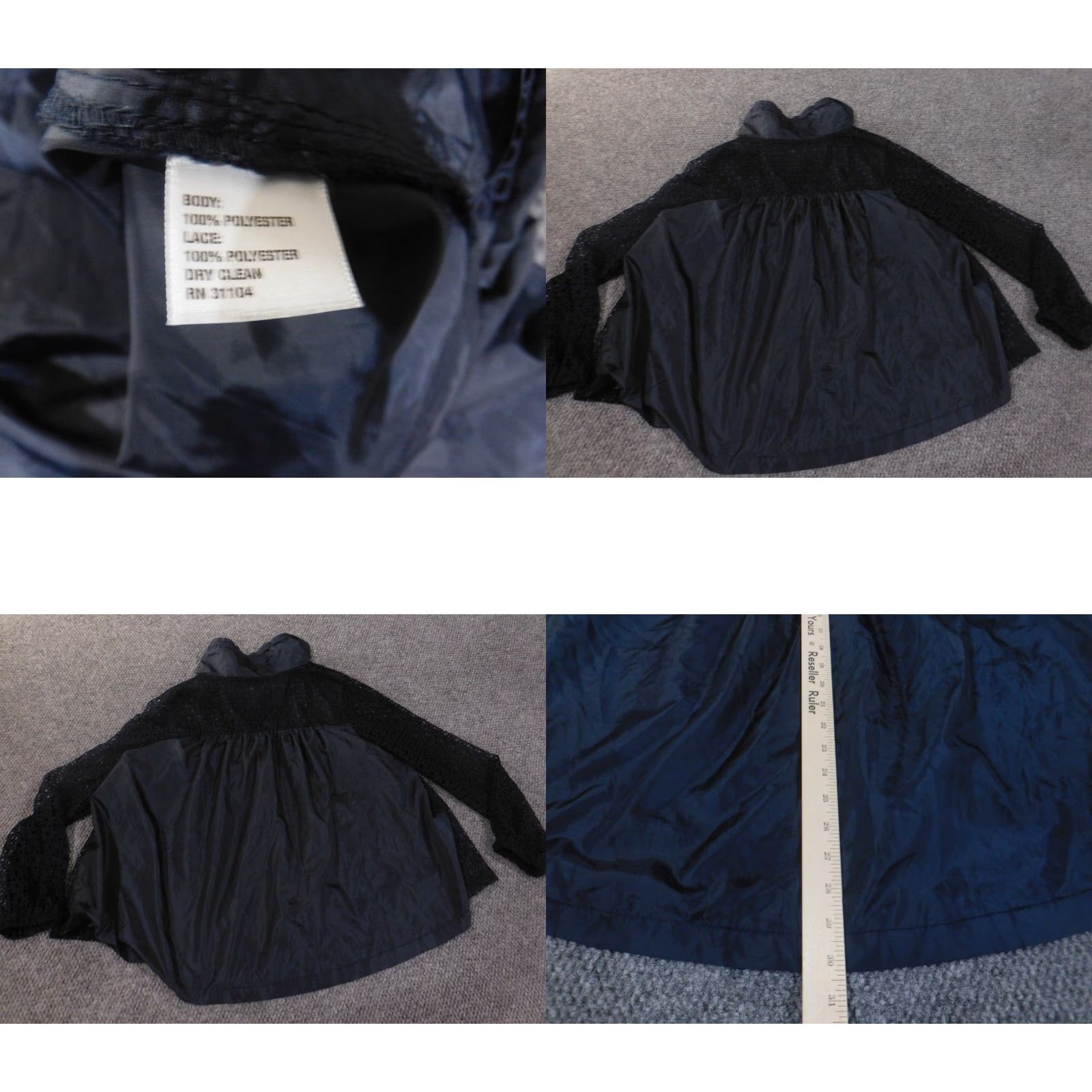 Vintage Crown & Ivy Jacket L Blue Women Regular Long Sleeve Zip Sheer Casual Outdoor Beach Style Size L / US 10 / IT 46 - 8 Thumbnail