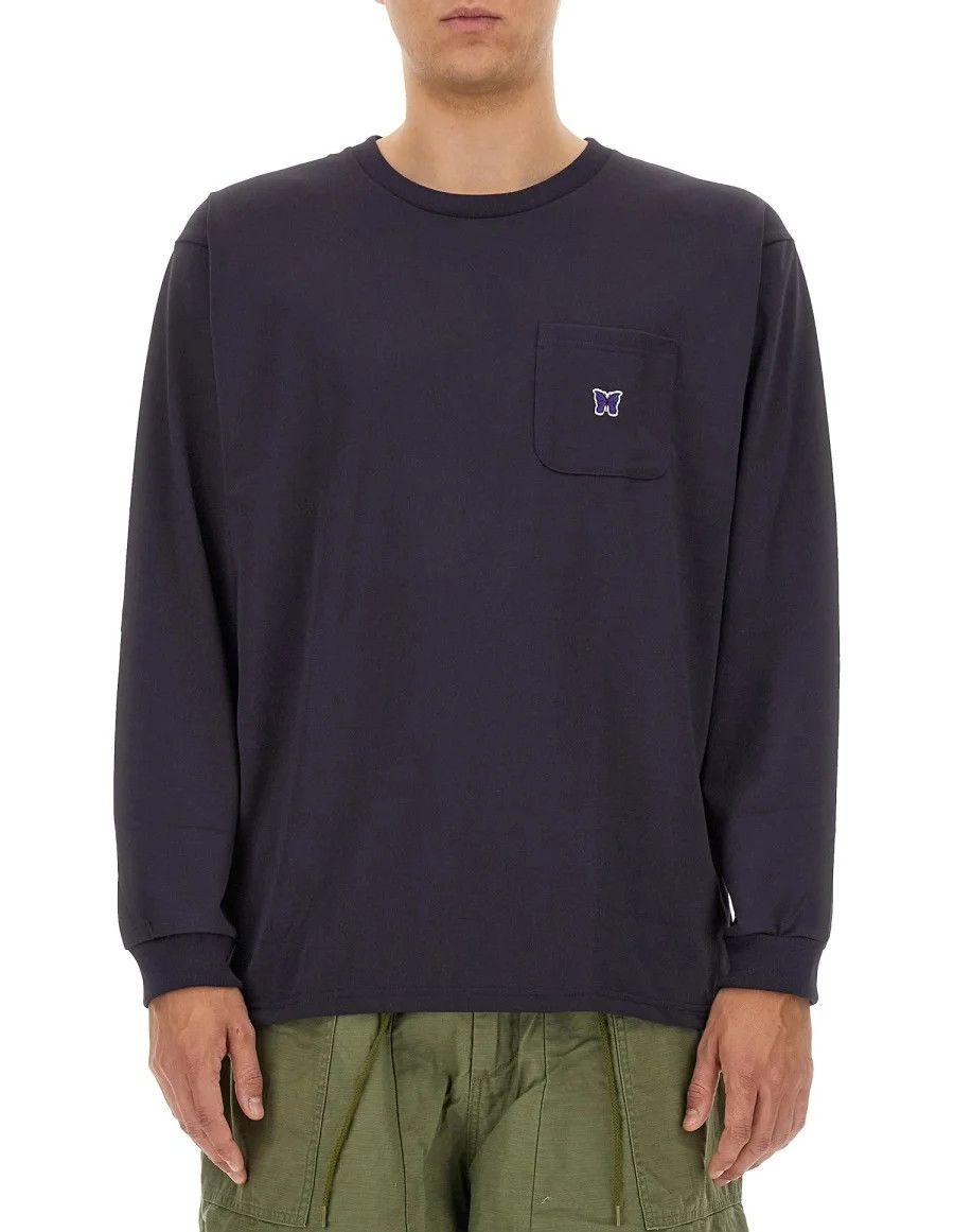 Needles o1y0225 Logo T-Shirt in Dark Purple Size US S / EU 44-46 / 1 - 1 Thumbnail