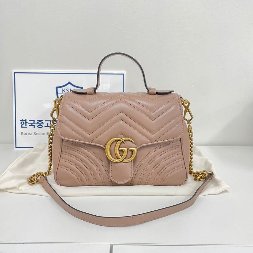 Gucci Matelassé Marmont Top Handle Bag Crossbody Bag Size ONE SIZE - 1 Thumbnail