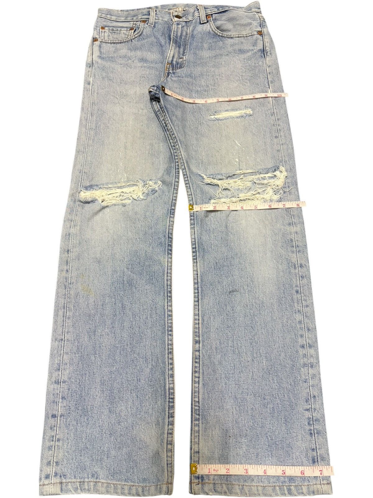 Levi's Vintage 90s Levis 505 Faded Wash Distressed Jeans Size US 30 / EU 46 - 8 Thumbnail