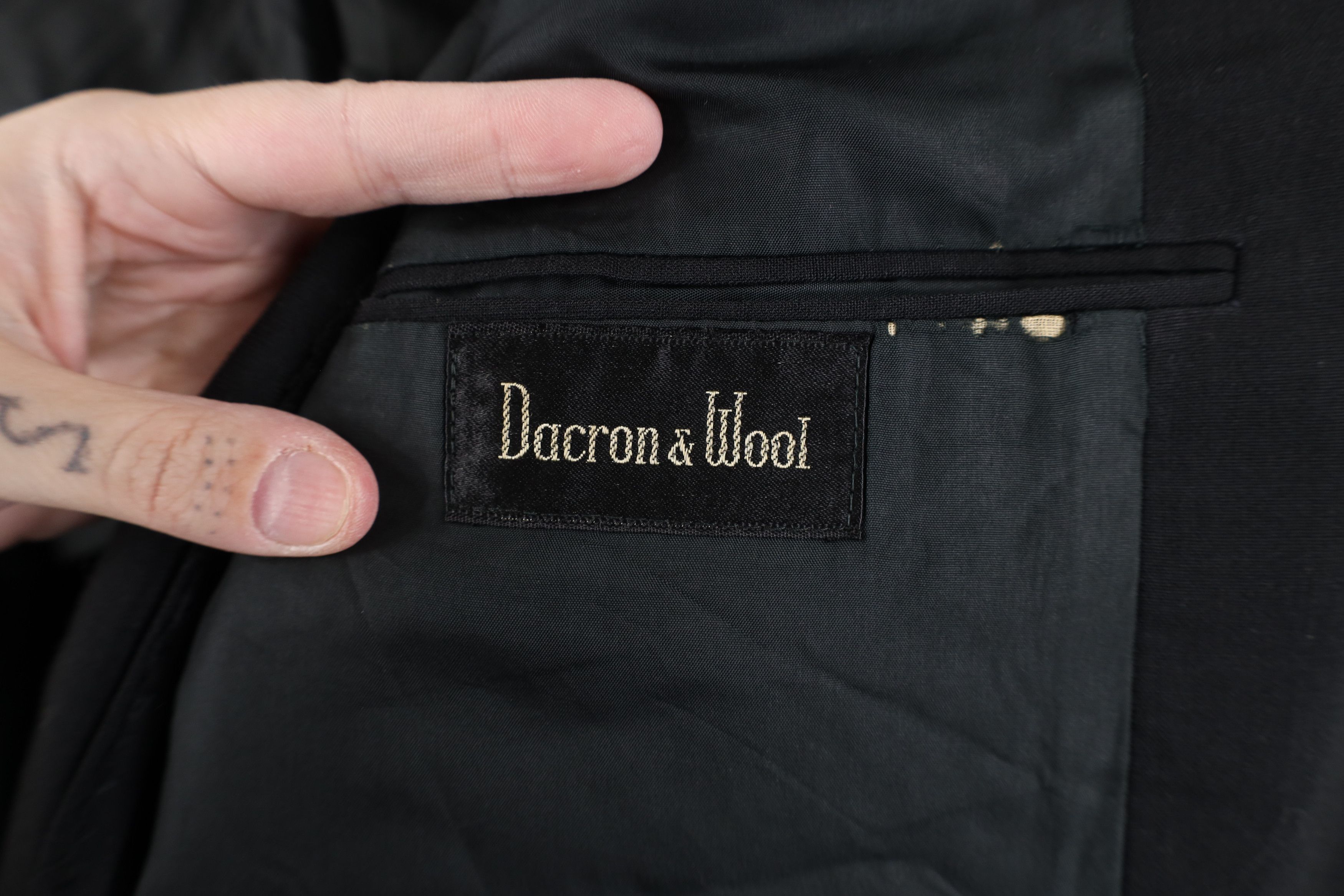 Vintage Vintage 60s Rockabilly Wool Dacron 3 Button Suit Jacket USA Size US XXL / EU 58 / 5 - 13 Thumbnail