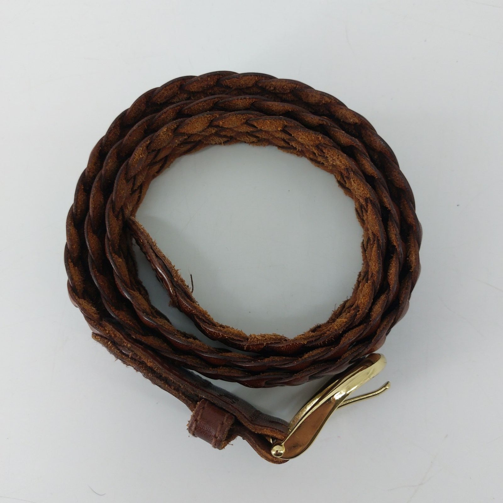 Other NY & CO Women's Brown Braided Belt Gold Buckle Large Size ONE SIZE - 10 Thumbnail