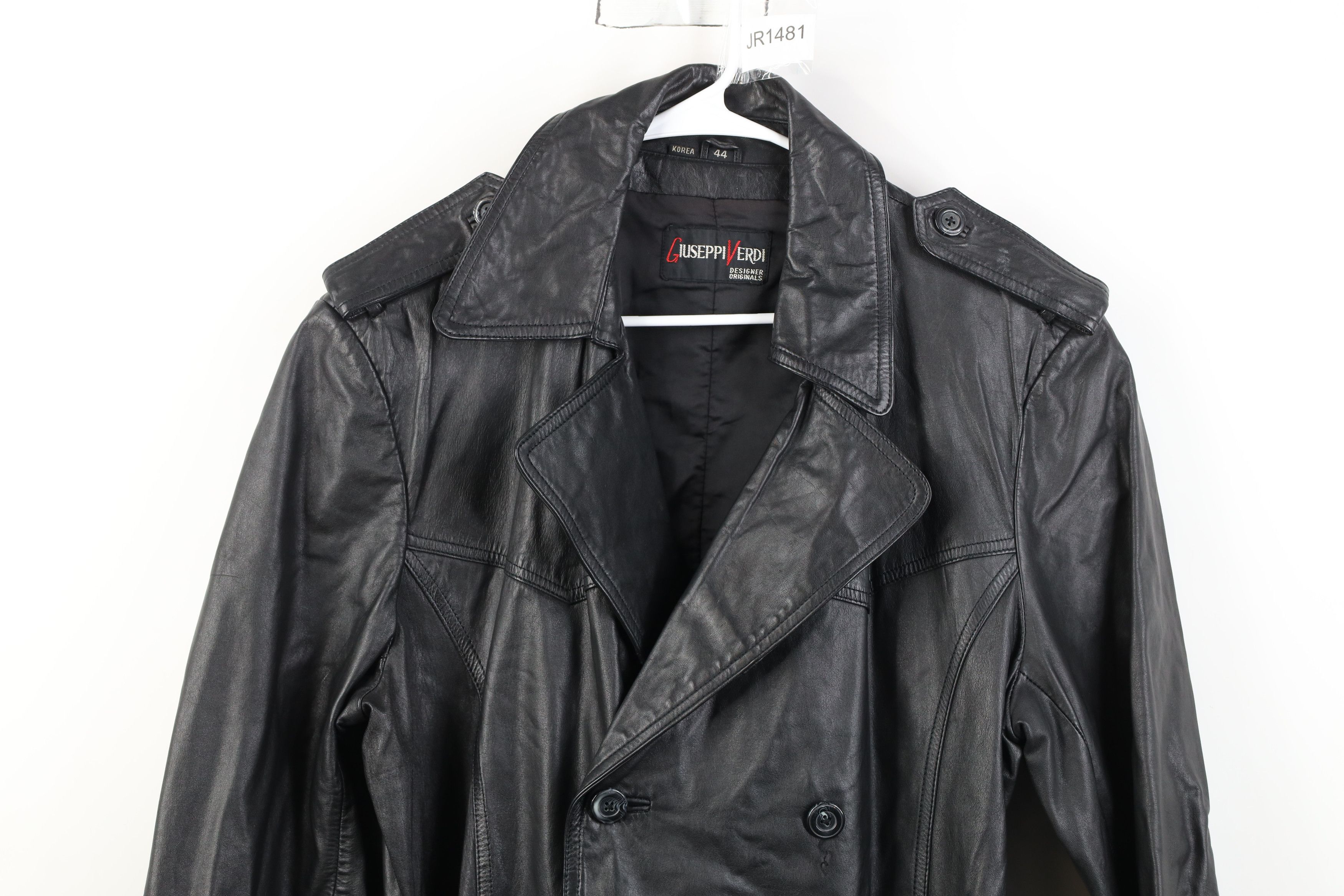 Vintage Vintage 70s Streetwear Breasted Leather Belted Trench Coat Size US XXL / EU 58 / 5 - 2 Thumbnail
