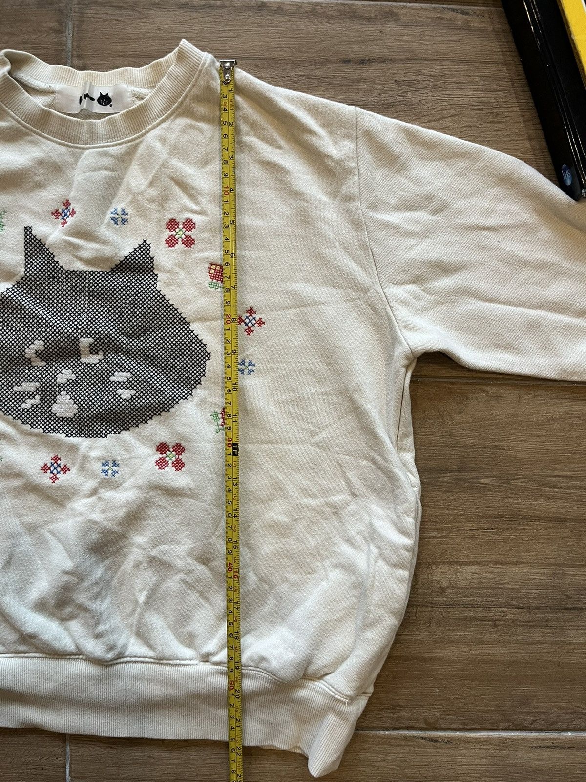 Issey Miyake × Japanese Brand × Ne-Net Ne-Net Cat Stitch Sweatshirt Size US S / EU 44-46 / 1 - 12 Thumbnail
