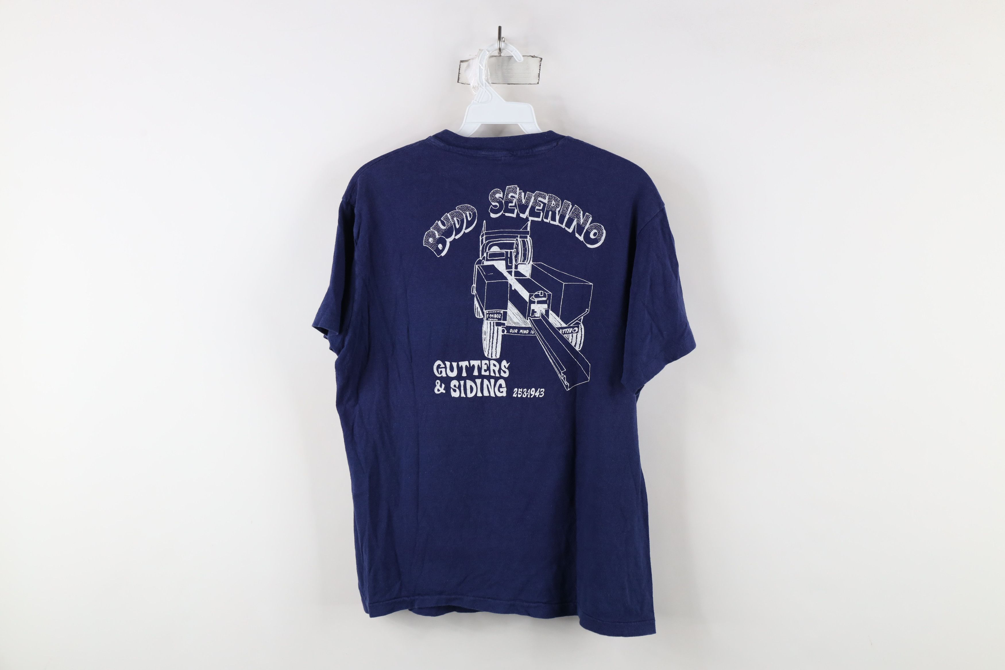 Hanes × Vintage Vintage 70s Hanes Mind Is In the Gutter Company T-Shirt USA Size US L / EU 52-54 / 3 - 9 Thumbnail