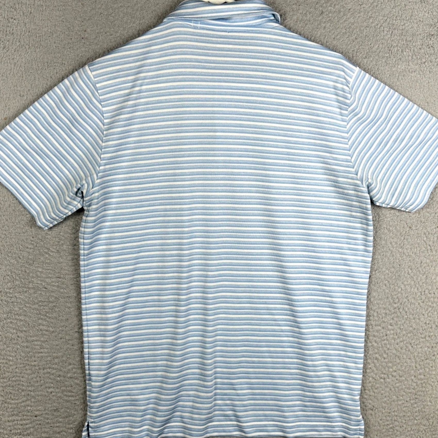 Puma PUMA Polo Shirt Mens M Blue White Golf Striped Performance Athletic Shirt Polo Short Sleeve Breathable Casual Activewear Golf core Size US M / EU 48-50 / 2 - 3 Thumbnail