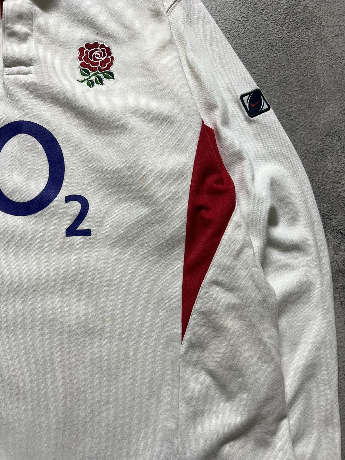 Nike × Vintage Vintage Blokecore Nike England 02 Rugby Longsleeve Polo Size US XS / EU 42 / 0 - 6 Thumbnail