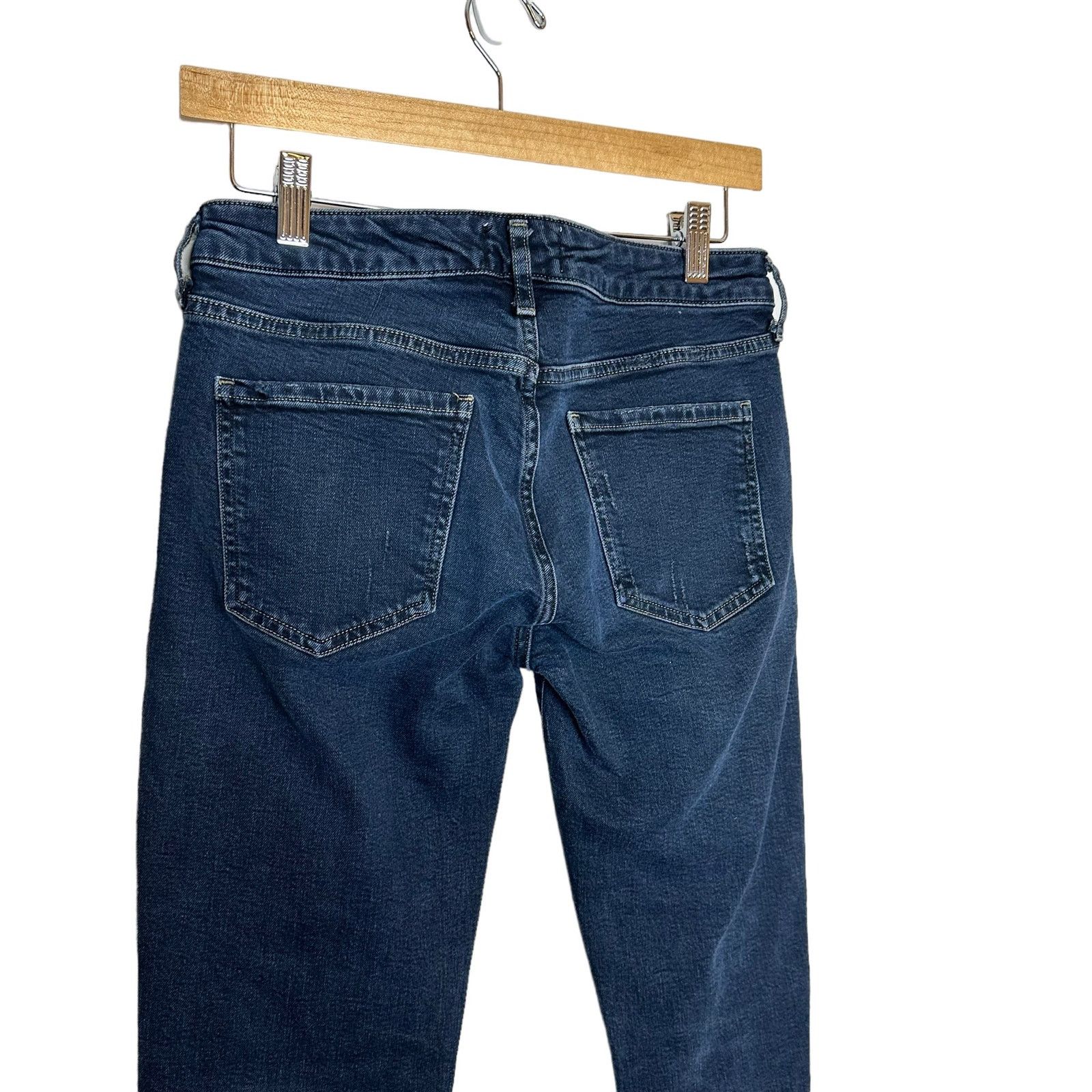 Agolde AGOLDE Lara Skinny Low Rise Distressed Ripped Jeans Size 27 Size 27" / US 4 / IT 40 - 8 Thumbnail