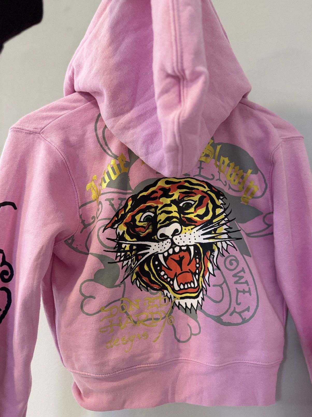 Ed Hardy Vintage Ed Hardy Style Math & Kate Skull Zip Up Hoodie Y2K Size S / US 4 / IT 40 - 7 Thumbnail