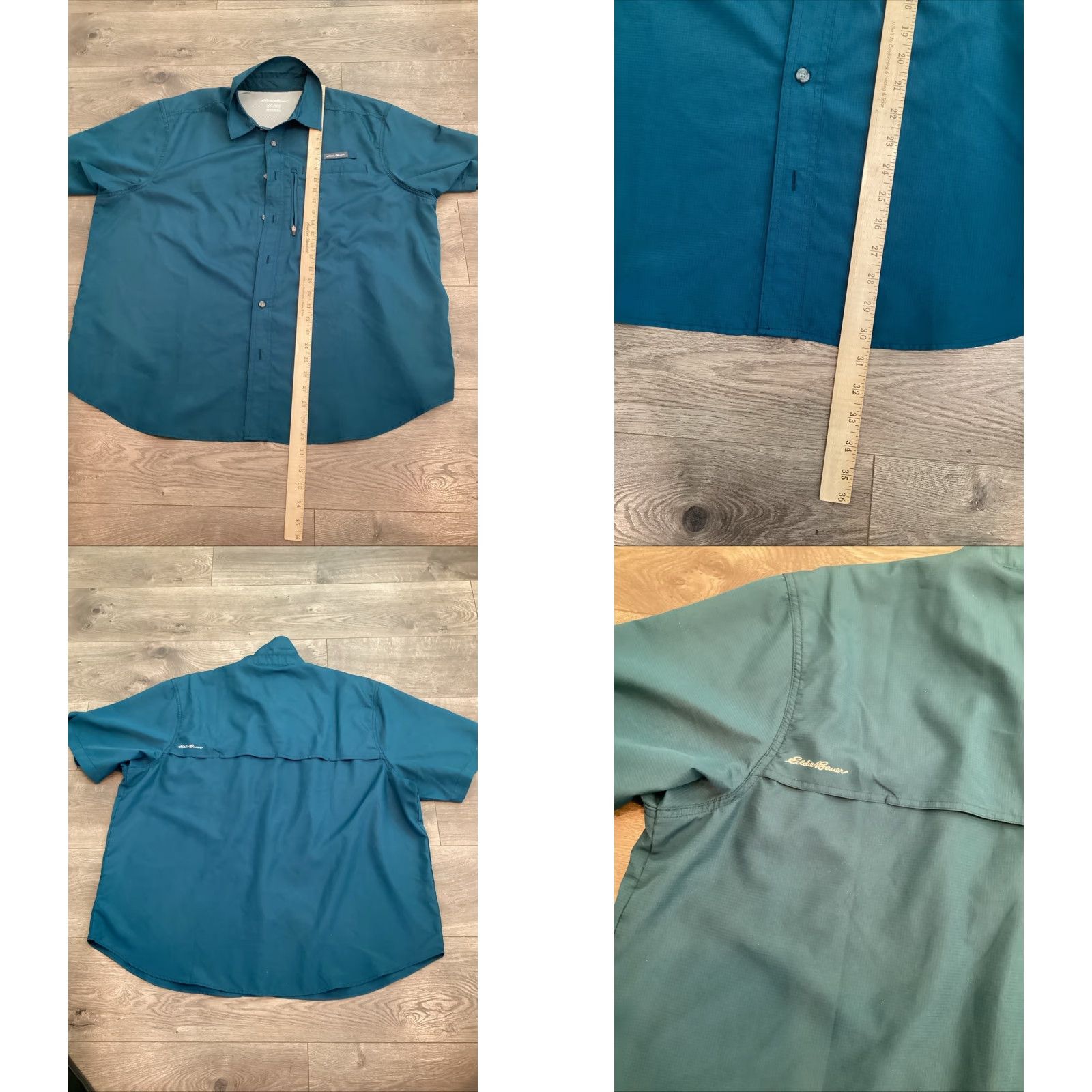 Eddie Bauer Eddie Bauer Tech Woven Shirt Men XXL Therma Fit Polyester Button Down Collar Size US XXL / EU 58 / 5 - 8 Thumbnail