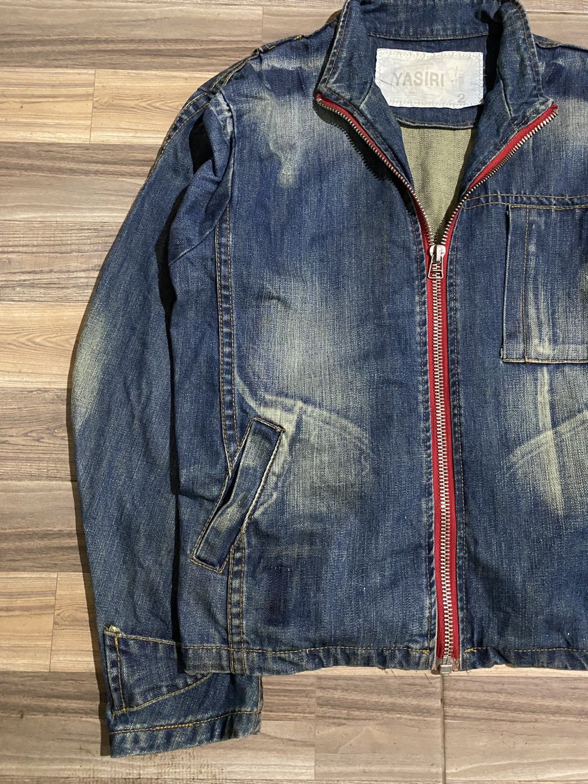 If Six Was Nine YASIRI BIKERS DENIM ZIPPER JACKET Size US M / EU 48-50 / 2 - 3 Thumbnail