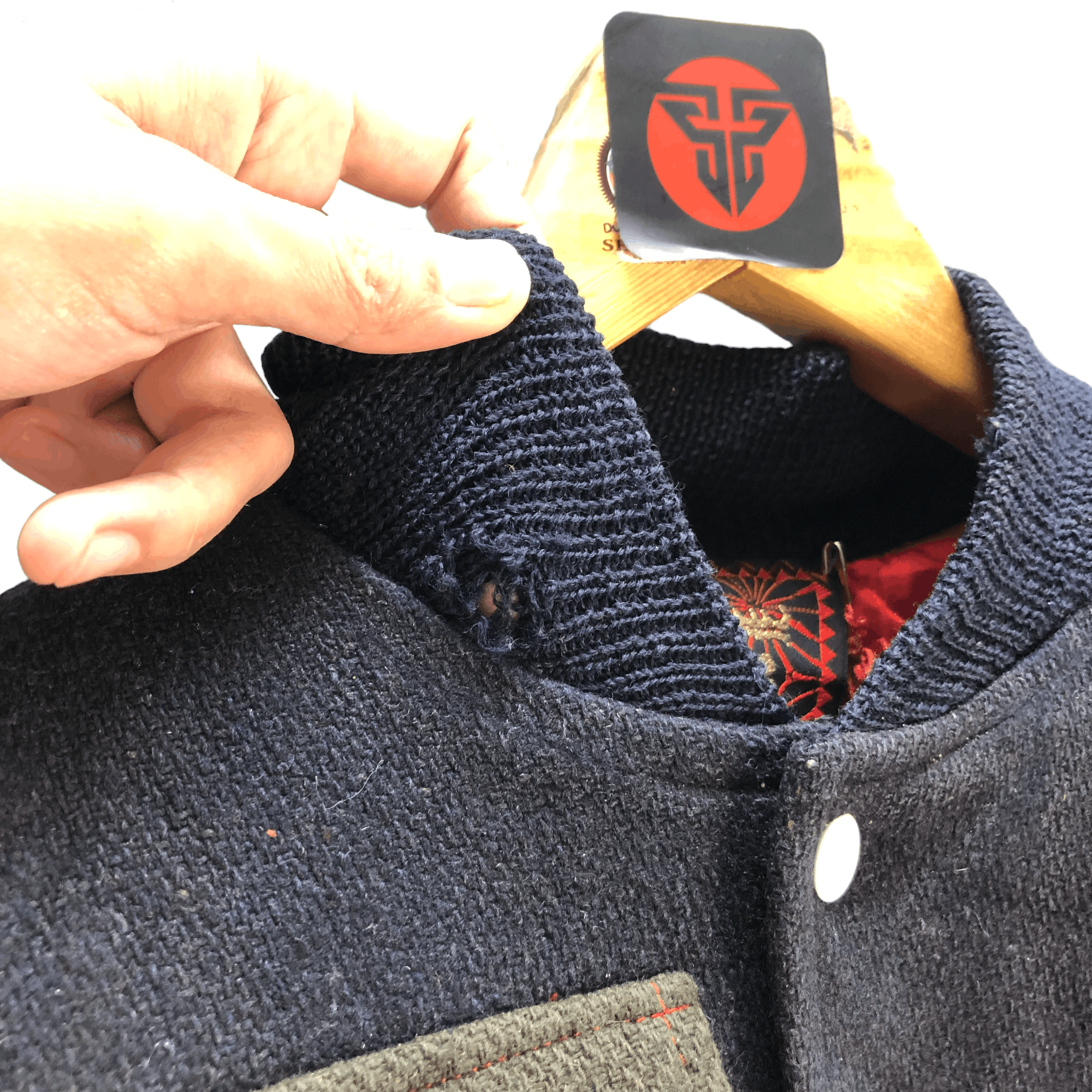 Japanese Brand TRASHED🔥 LENYLAYLACK BONDAGE RARE DESIGN VARSITY #6505-69 Size US M / EU 48-50 / 2 - 3 Thumbnail