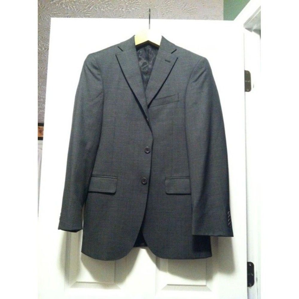 Murano MURANO MENS GRAY 100%WOOL SPORT COAT BLAZER JACKET SIZE: 36R Size 36R - 5 Thumbnail