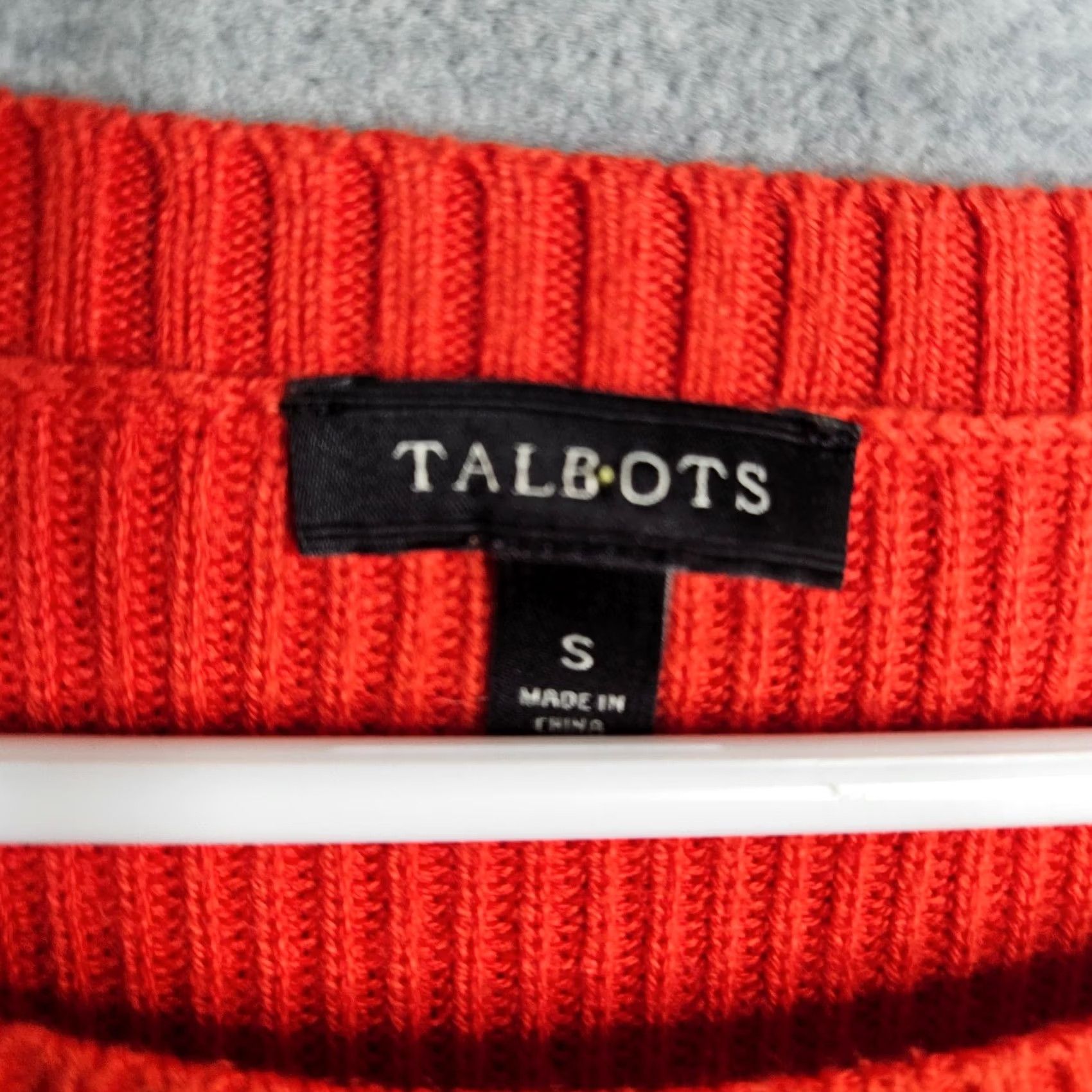 Talbots TALBOTS Women's Orange Long Sleeve Crew neck Elbow patch Sweater Size S Size S / US 4 / IT 40 - 7 Thumbnail