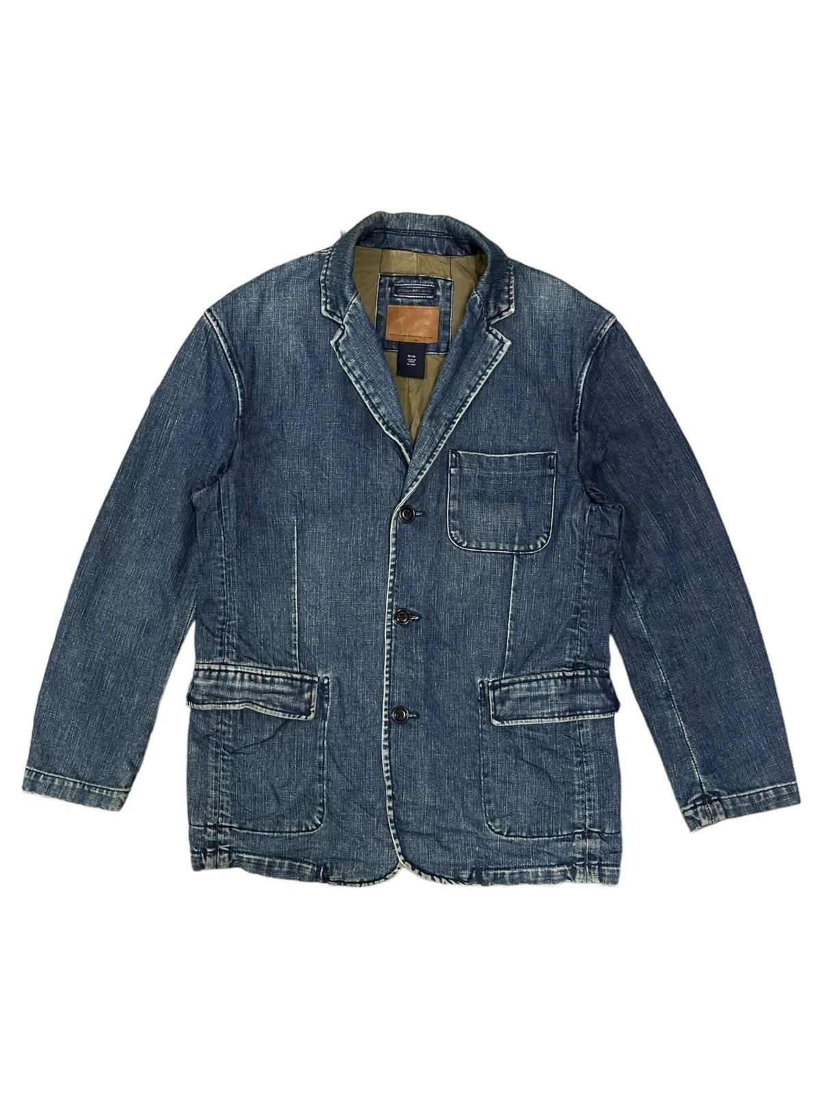 image of Vintage Gap 1969 Trucker Denim Jacket in Blue, Men's (Size Medium)