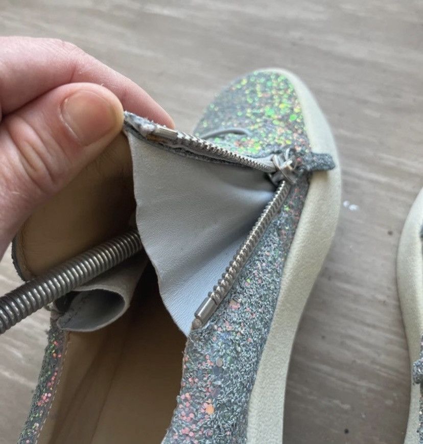 Giuseppe Zanotti Guiseppe Zanotti Glitter May London Sneakers Silver Luxury Size US 8.5 / IT 38.5 - 6 Thumbnail