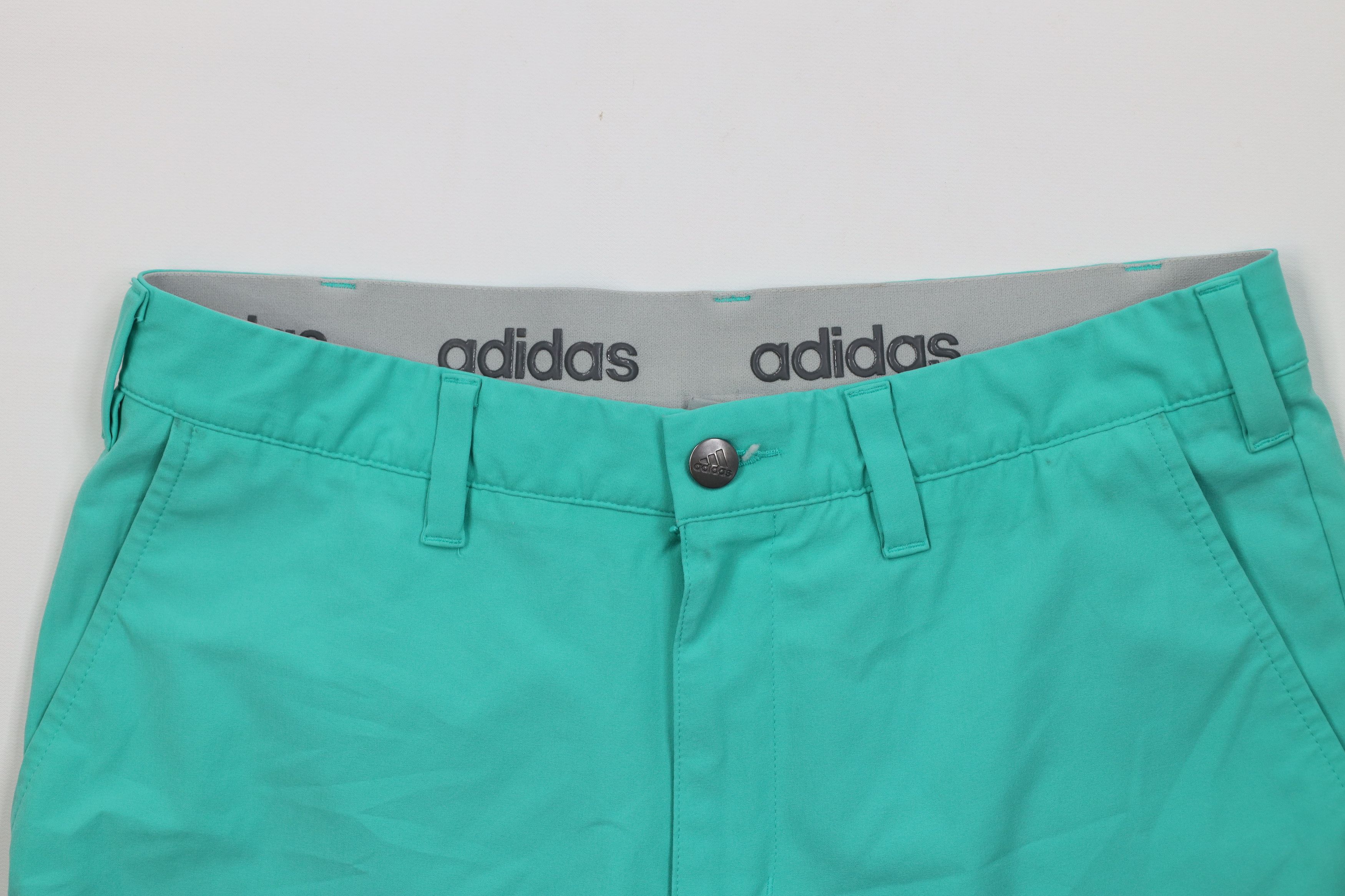Adidas Adidas Golf Stretch Flat Front Golfing Chino Shorts Teal Size US 30 / EU 46 - 2 Thumbnail