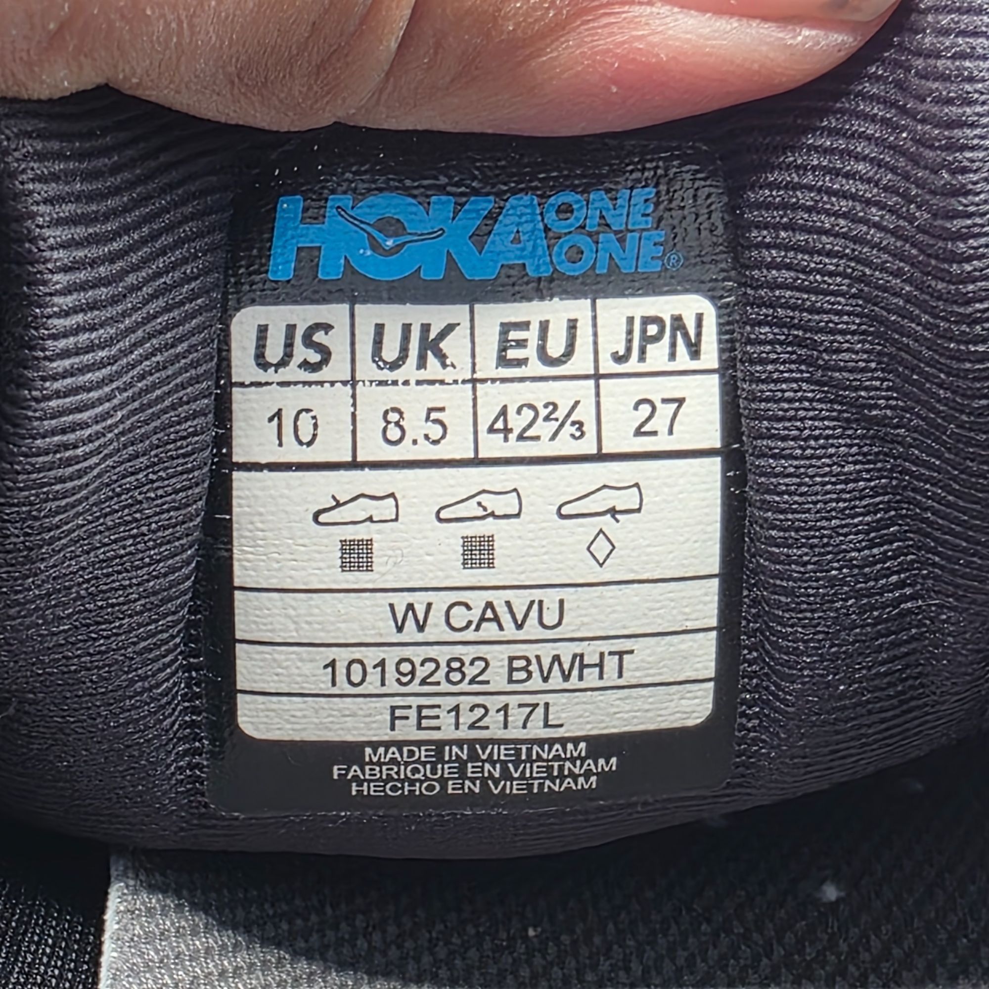 Hoka Hoka One One Cavu Womens Size 10 Black Athletic Shoes Runnin Size US 10 / IT 40 - 7 Thumbnail
