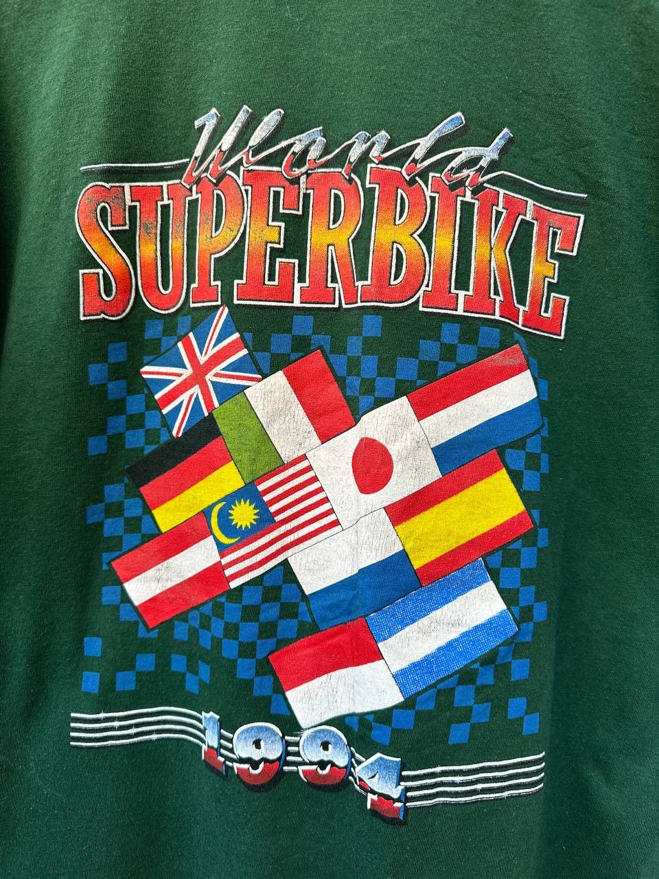Vintage Carl Fogarty World Super Bike 1994 Vintage Ducati #2 T-Shirt Size US M / EU 48-50 / 2 - 8 Thumbnail