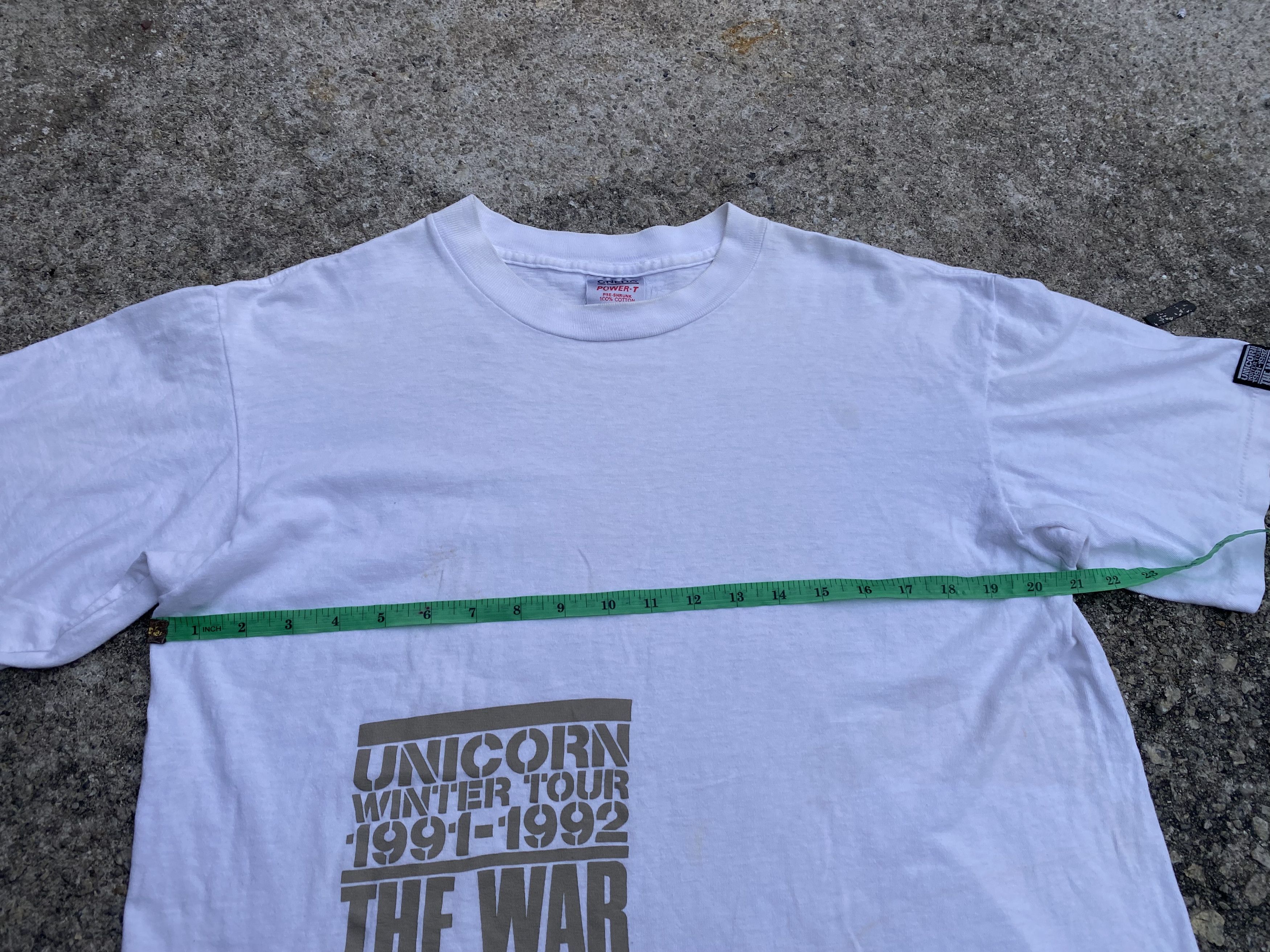 Band Tees × Vintage Vintage 1991 UNICORN Winter Tour The War W/O Stage Manager Size US XL / EU 56 / 4 - 17 Thumbnail